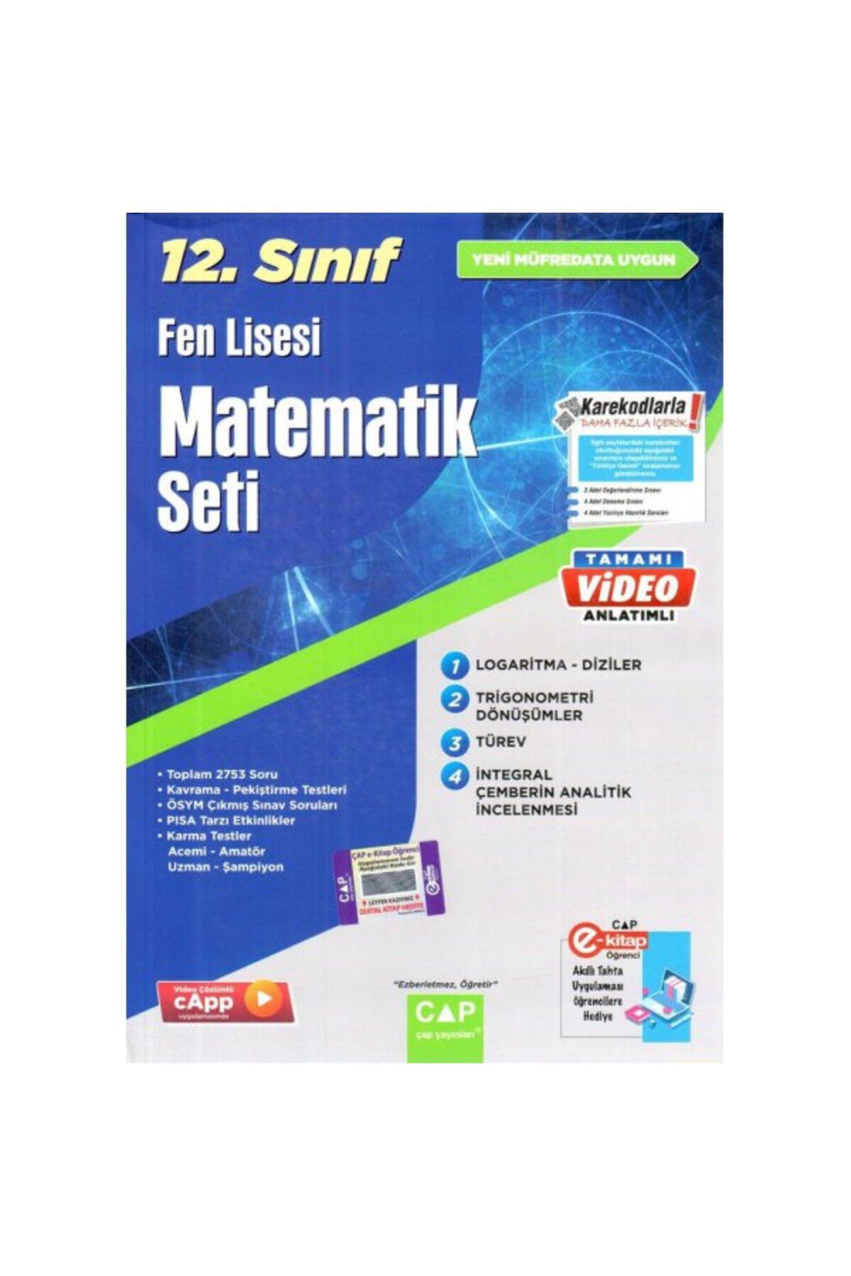 Parlayan Projeler Çap 12. Sınıf Fen Lisesi Matematik Seti Parlayan Proje Ayraç Hediye