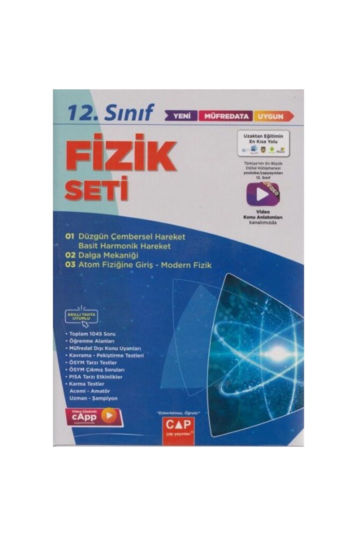 Çap Yayınları Çap 12. Sınıf Fizik Anadolu Lisesi Seti Parlayan Proje Ayraç Hediye