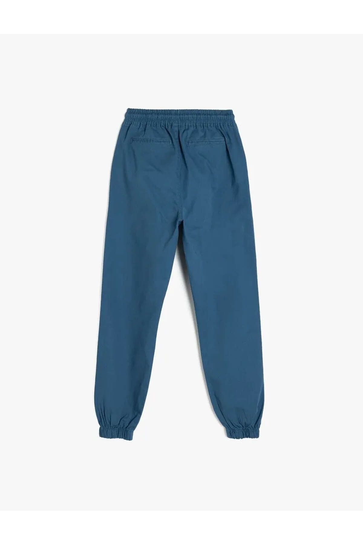 Koton-Pocket Detailed Cotton Blue Boy's Sweatpants 5Skb40053Tw 2