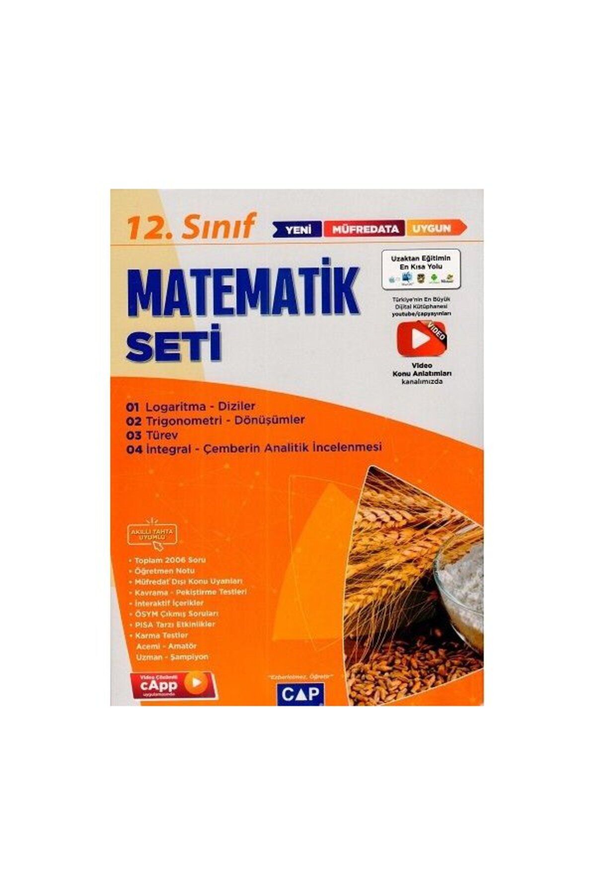 Çap Yayınları Çap 12. Sınıf Matematik Seti Anadolu Lisesi Parlayan Proje Ayraç Hediye