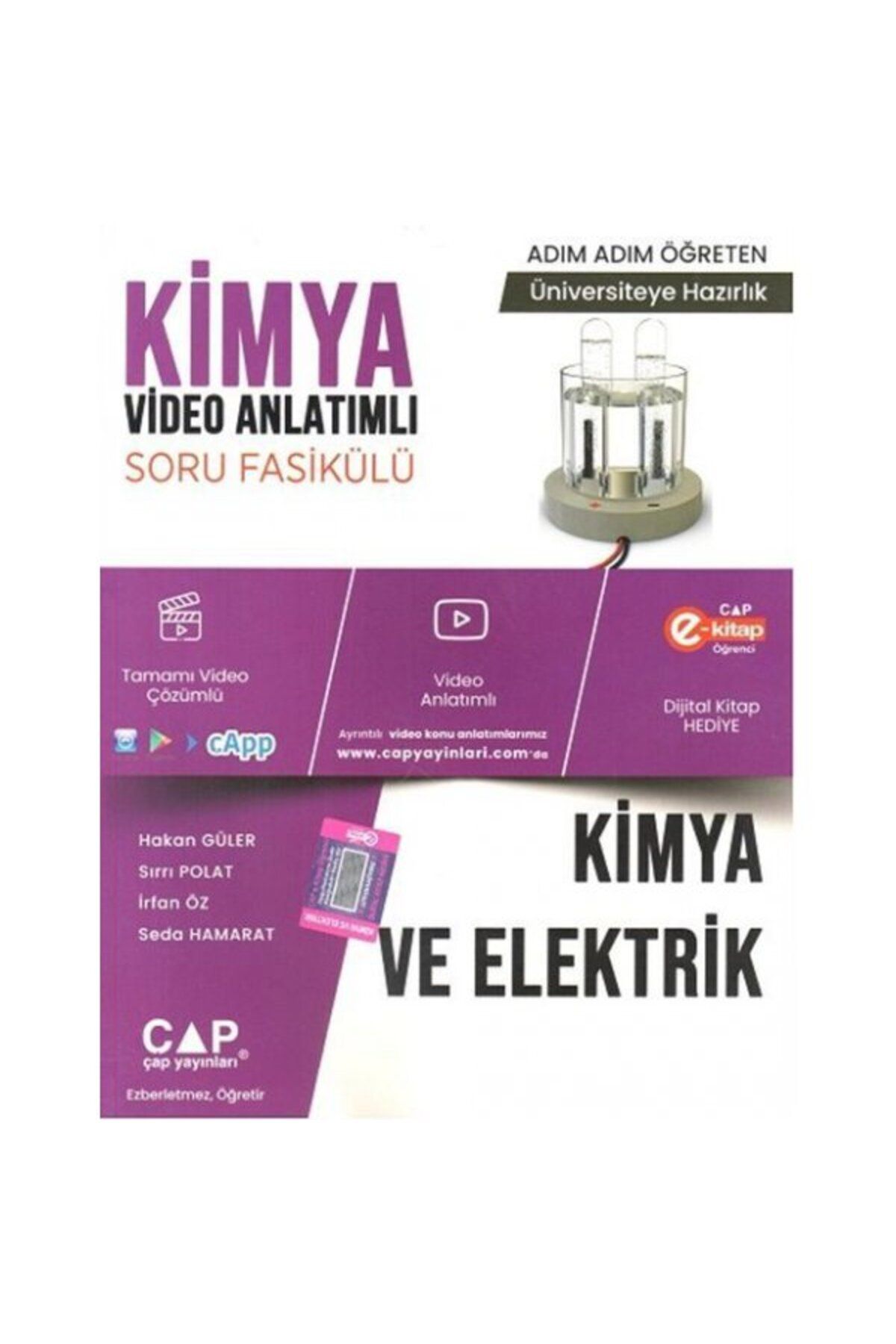 Çap Yayınları Çap Kimya Kimya ve Elektrik Konu Anlatımlı Soru Bankası Parlayan Proje Ayraç Hediye