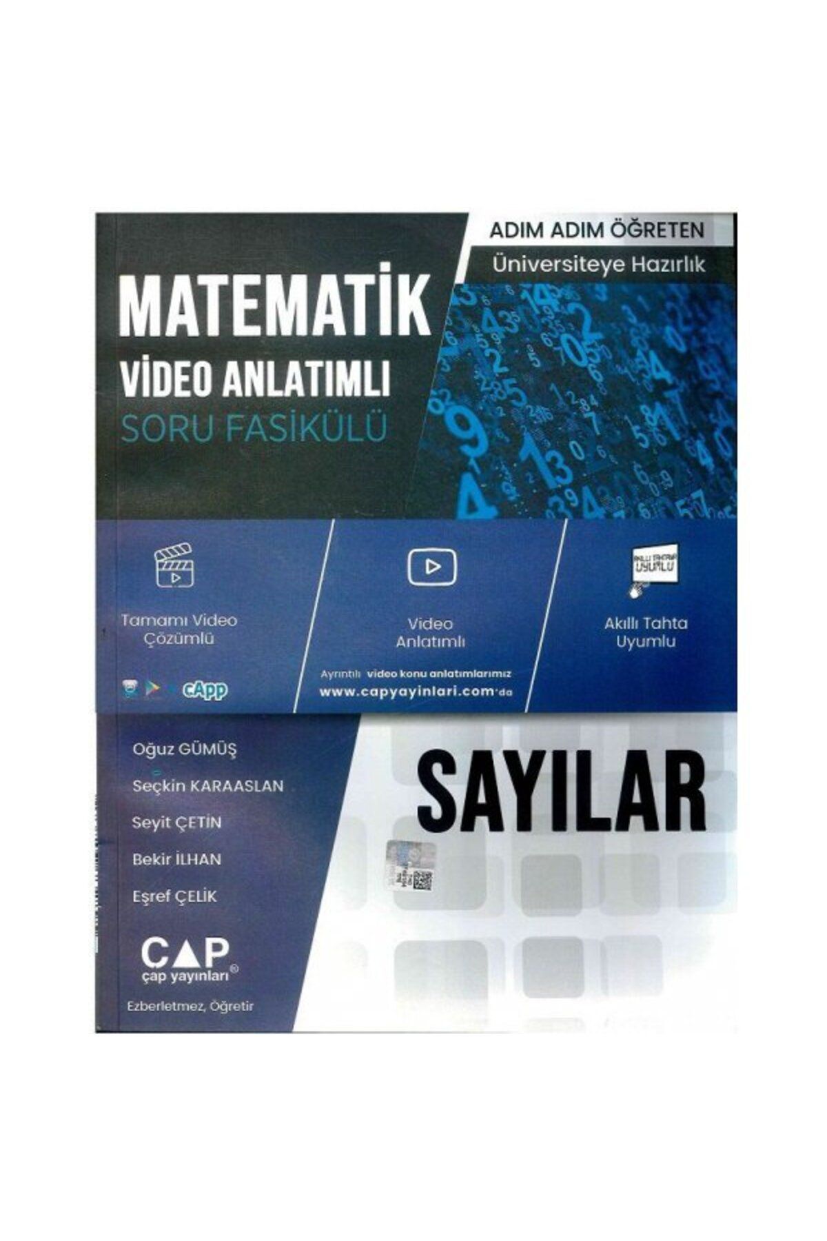 Çap Yayınları Çap Matematik Sayılar Konu Anlatımlı Soru Bankası Parlayan Proje Ayraç Hediye