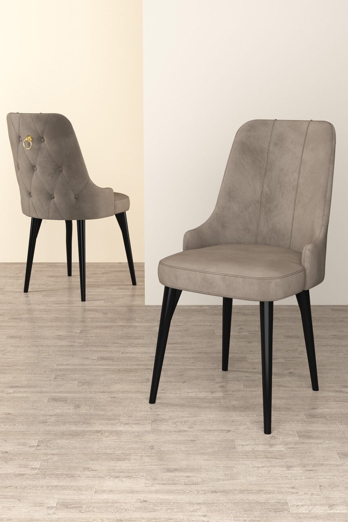 Mabel Siyah Mermer Desen 80x132 Mdf Açılabilir Yemek Masası Takımı 4 Sandalye, 1 Bench-4