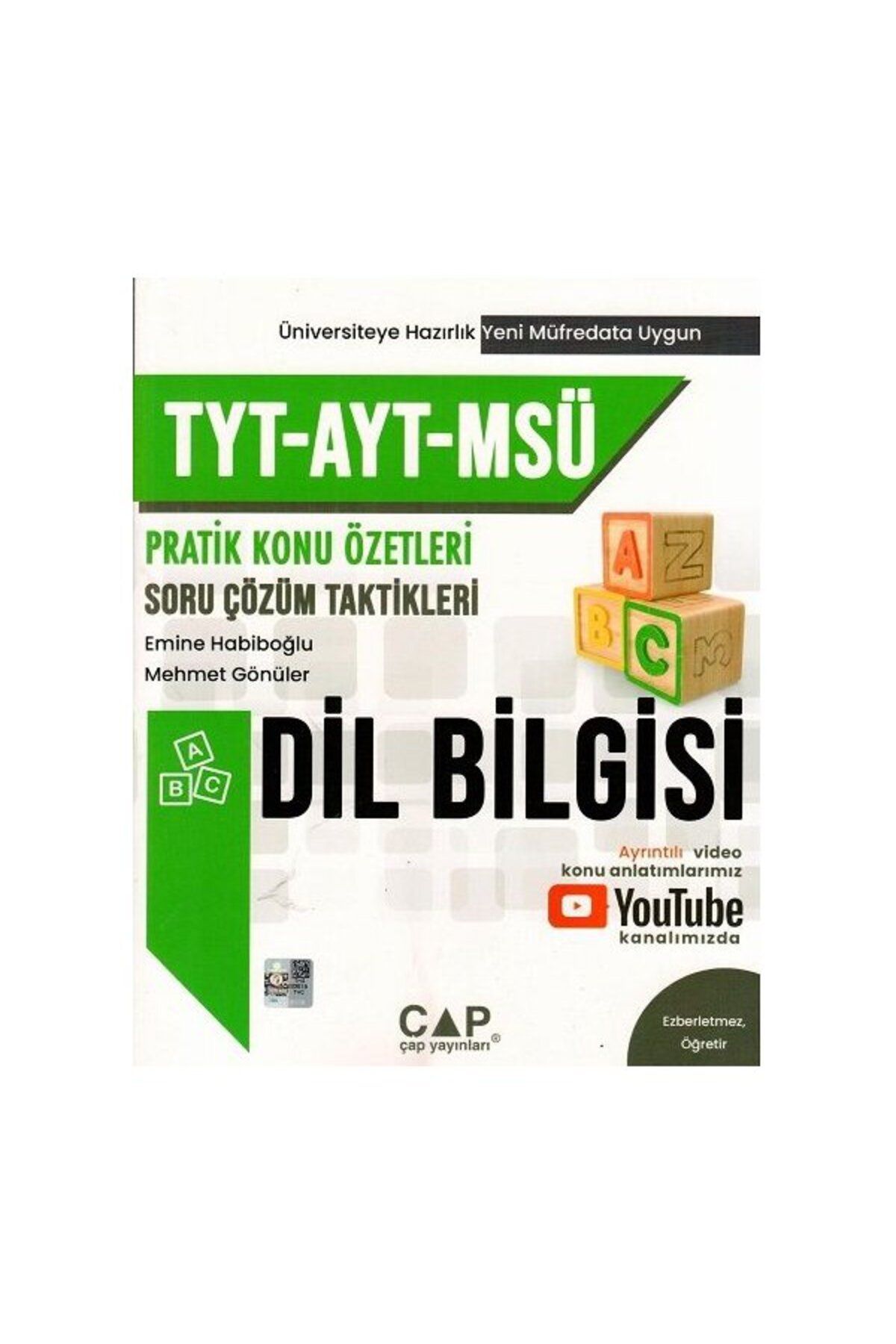 Çap Yayınları Çap TYT AYT MSÜ Dil Bilgisi Konu Özetleri Soru Çözüm Taktikleri Parlayan Proje Ayraç Hediye