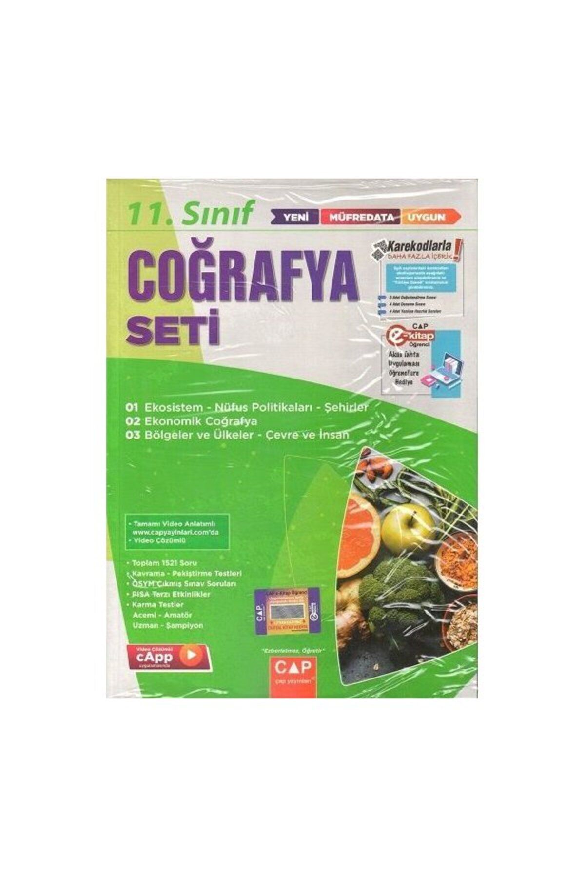 Çap Yayınları Çap 11. Sınıf Coğrafya Seti Parlayan Proje Ayraç Hediye