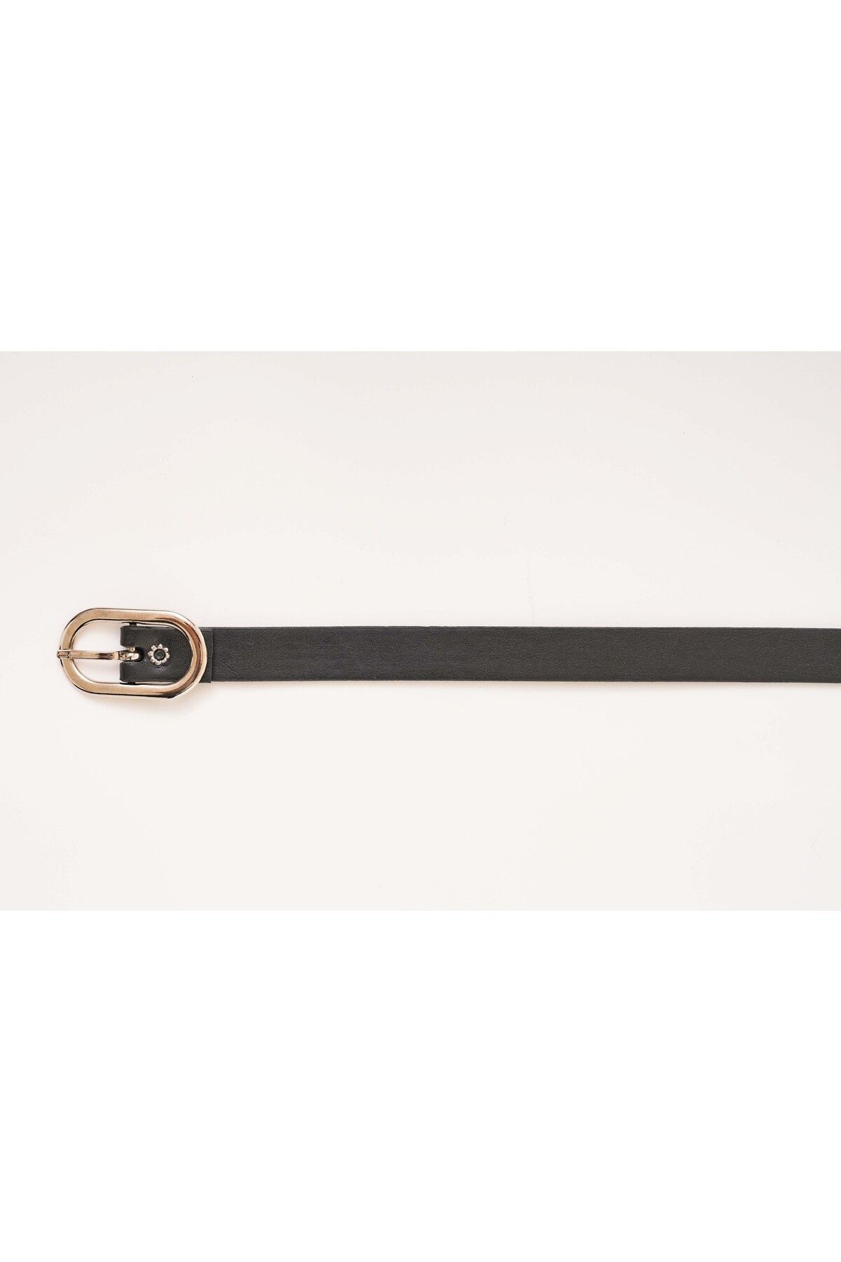 bayansepeti-Black Leather Thin Belt 7070 4