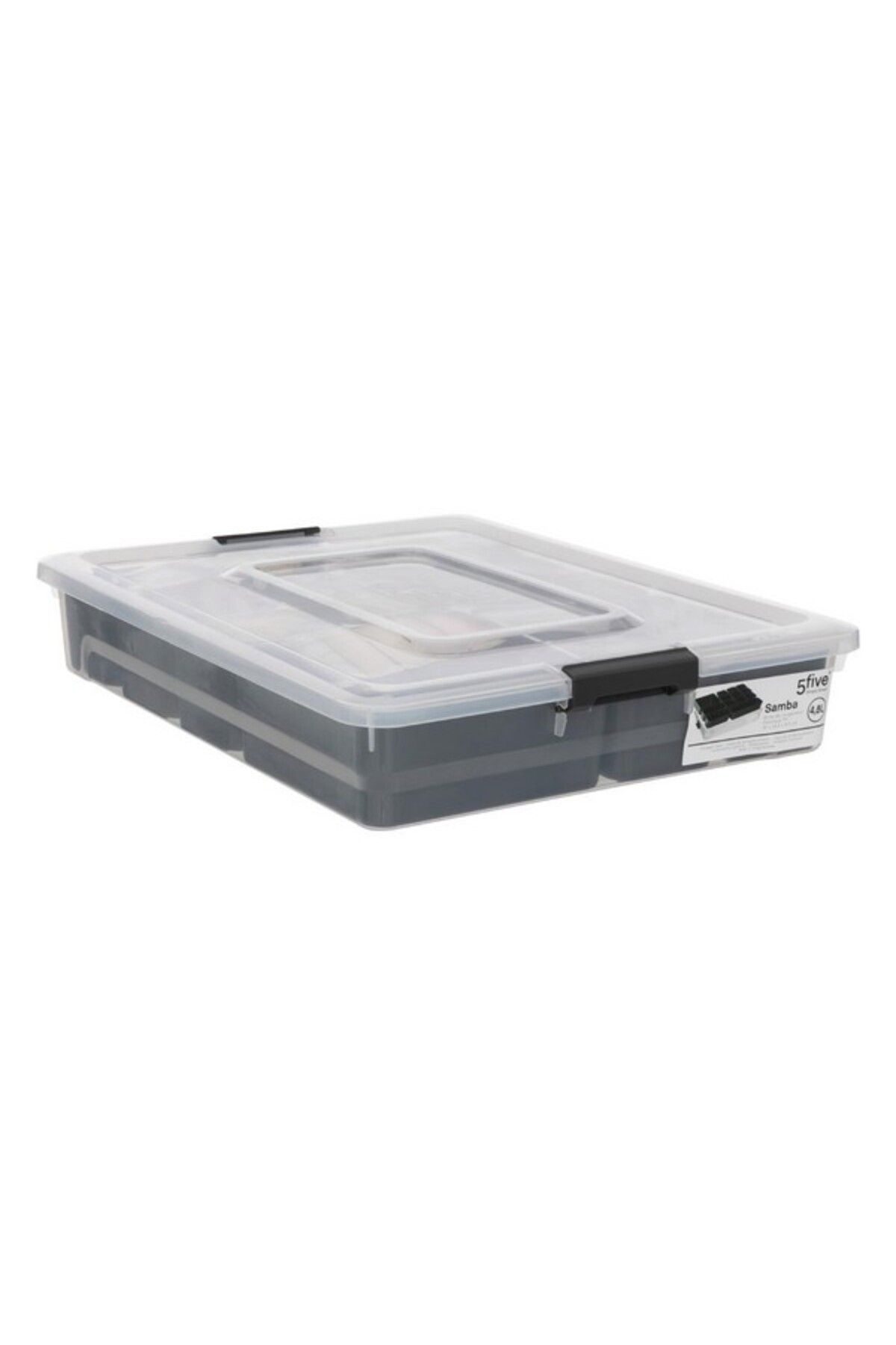 Five Simply Smart-Samba Durable Polypropylene Storage Compartment Box 4.8 Liter 3
