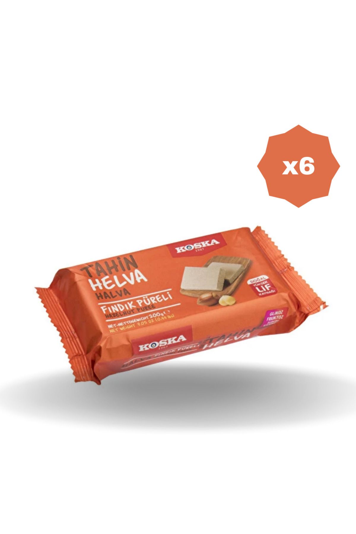 Koska FINDIK PÜRELİ HELVA 200 GR - (6 ADET)