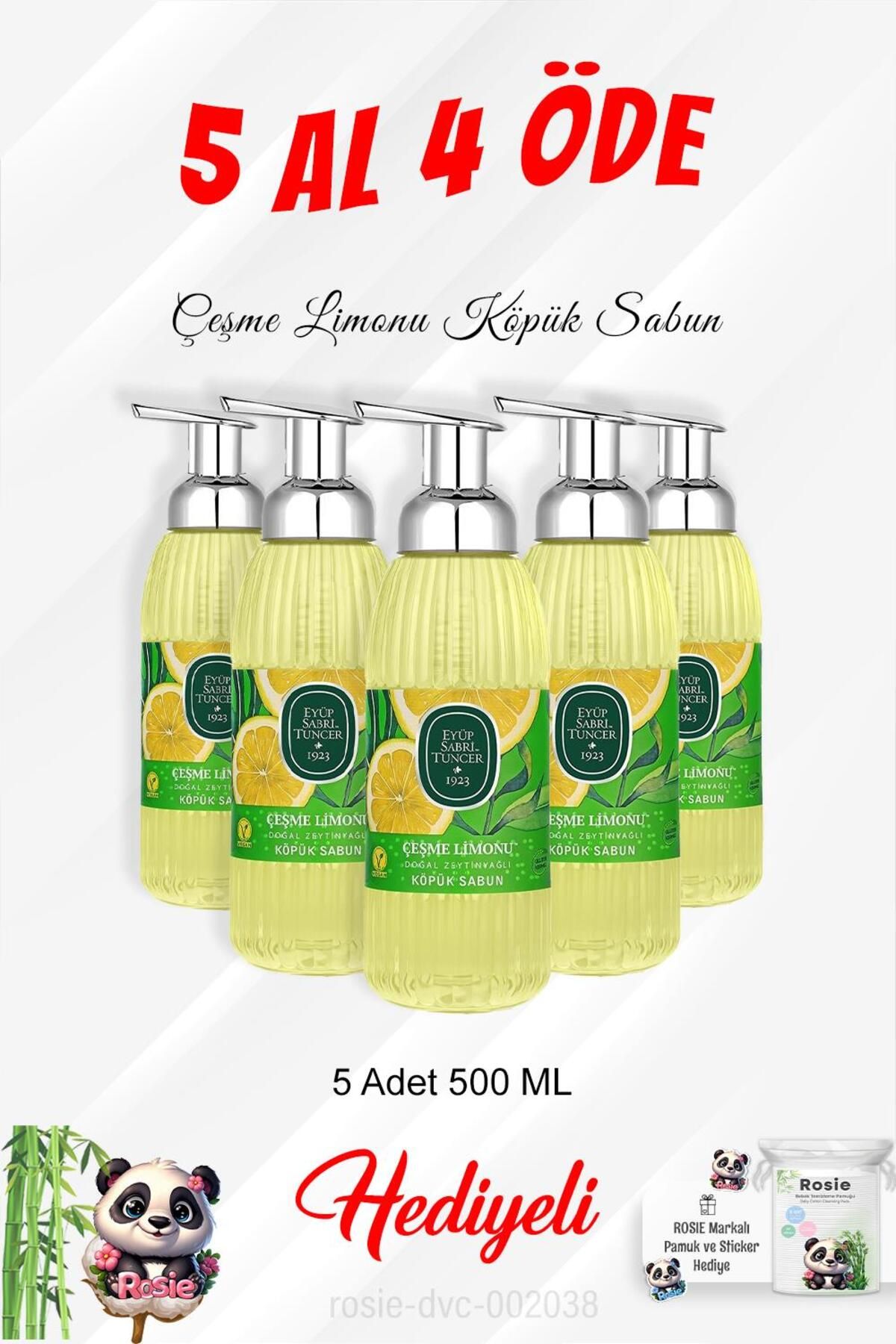 صابون فوم Çeşme Lemon 500 ML خرید 5 عدد 4 و رزی پاموک Eyüp Sabri Tuncer