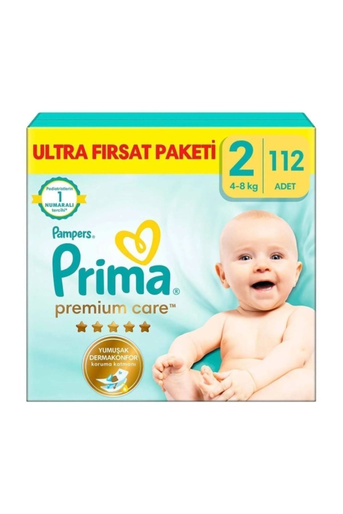 Prima Premium Care Bebek Bezi Fırsat Paketi 2 Beden 112 Adet