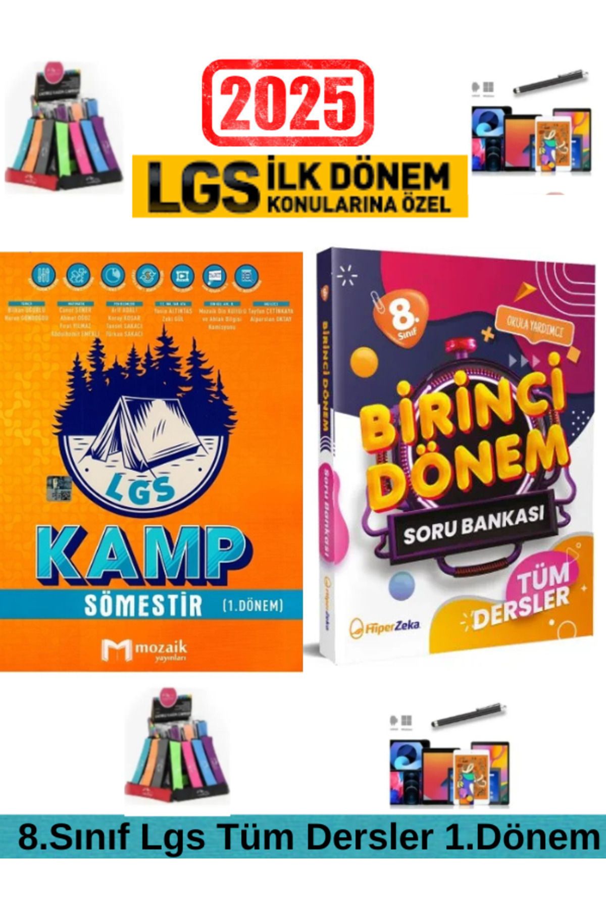 Marsis Yayınları Mozaik 8.Sınıf Lgs 1.Dönem Tüm Ders Soru Bankası+Hiper Lgs 1.Dönem Tüm Dersler Soru Bankası+Kalem