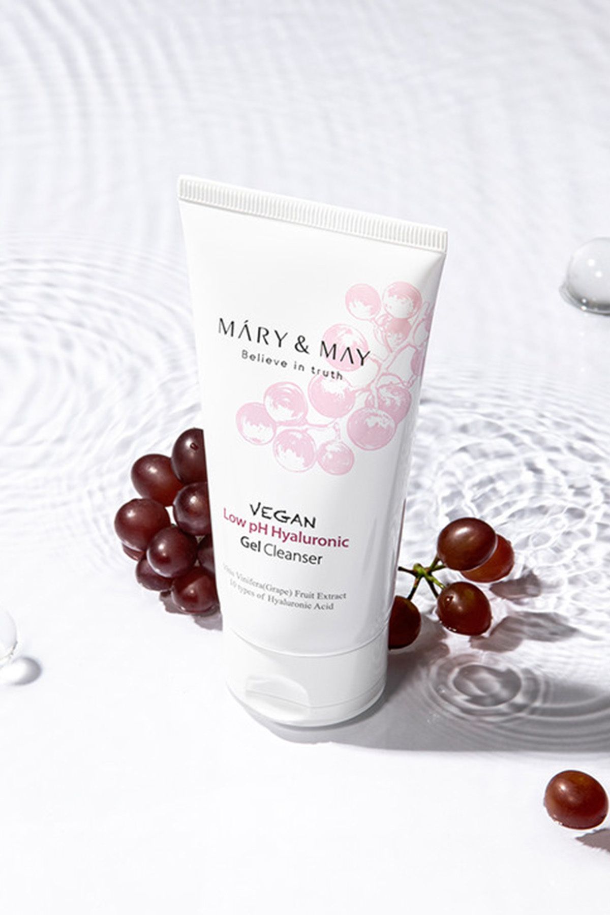 Mary & May-Vegan Hyaluronic Gel Cleanser - Low Ph, 30ml Cleanser (Vinonine) 3