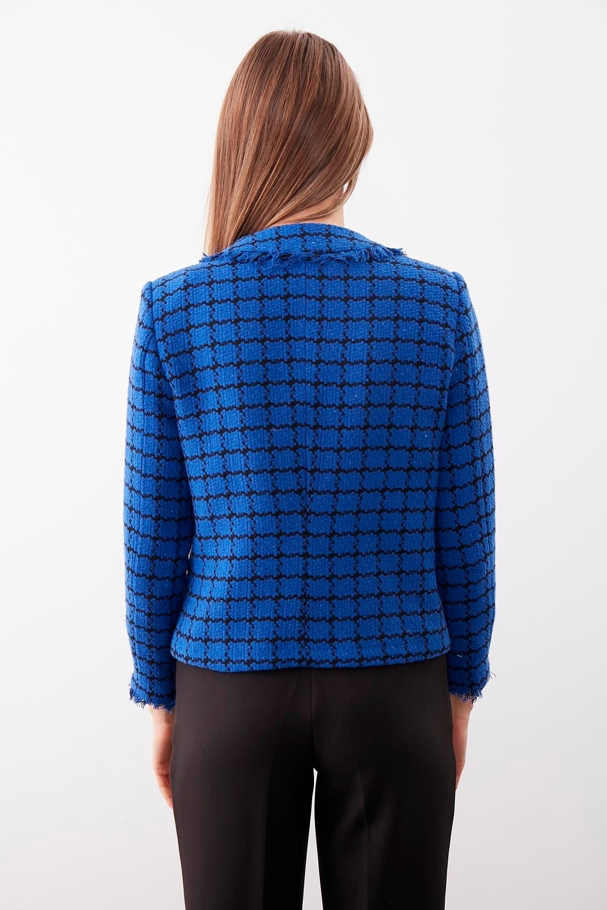 Vitrin-Gold Buttoned Patterned Jacket 5