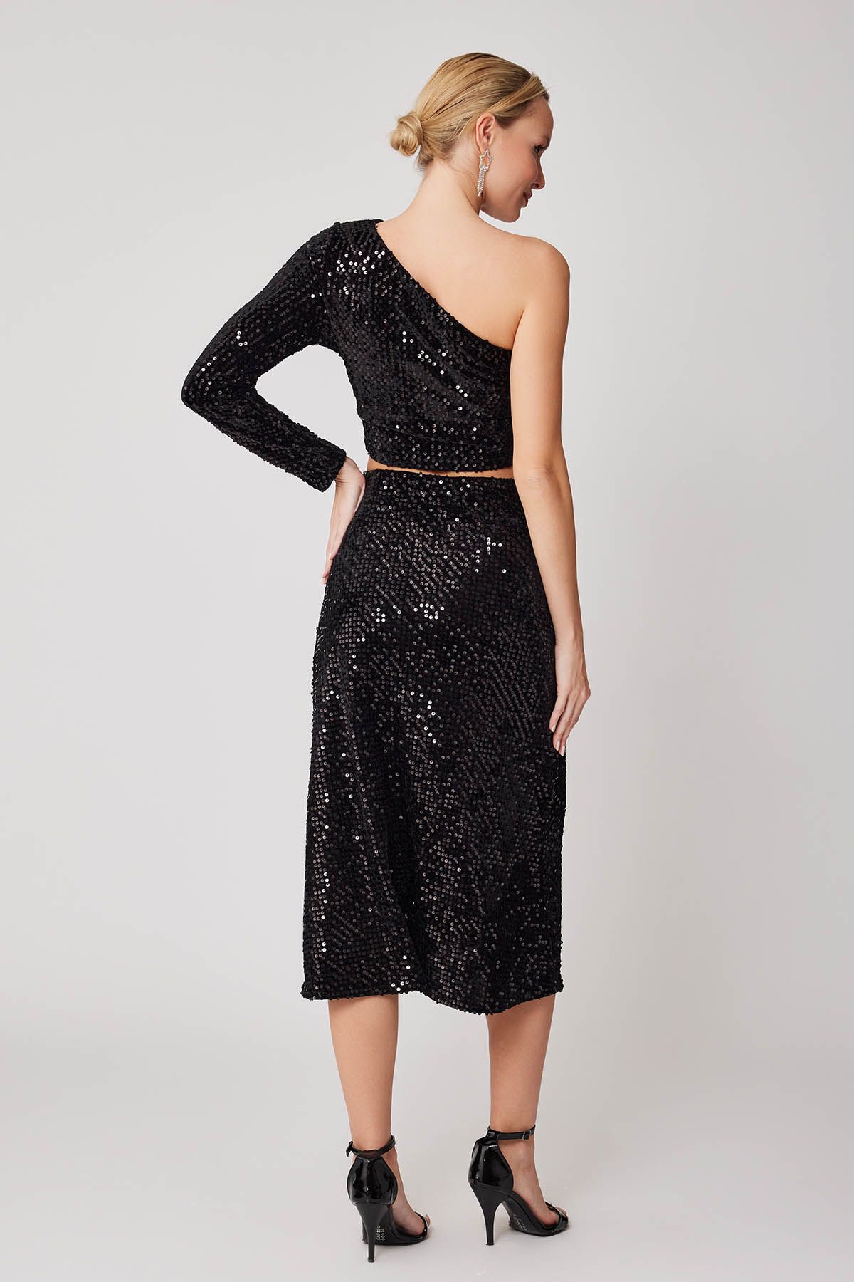 Vitrin-Sequin Midi Skirt 5