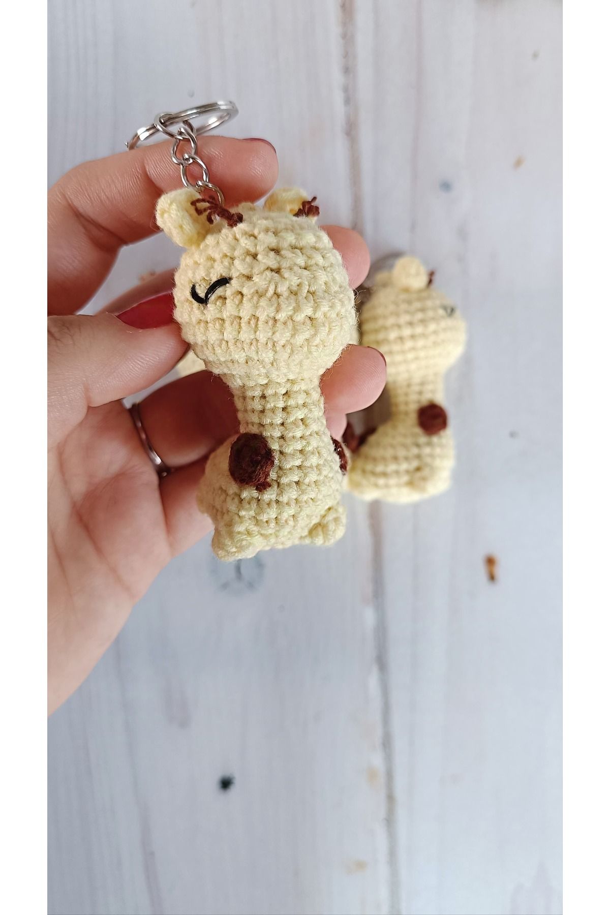 shop Zürafa Amigurumi Örgü Oyuncak Anahtarlık