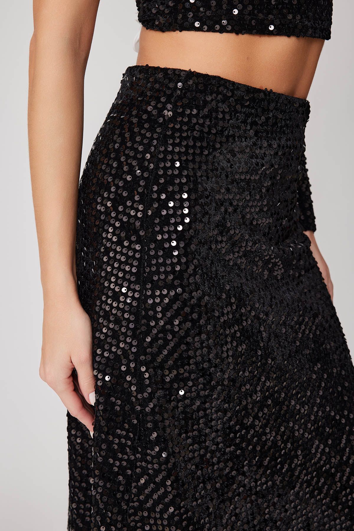 Vitrin-Sequin Midi Skirt 6