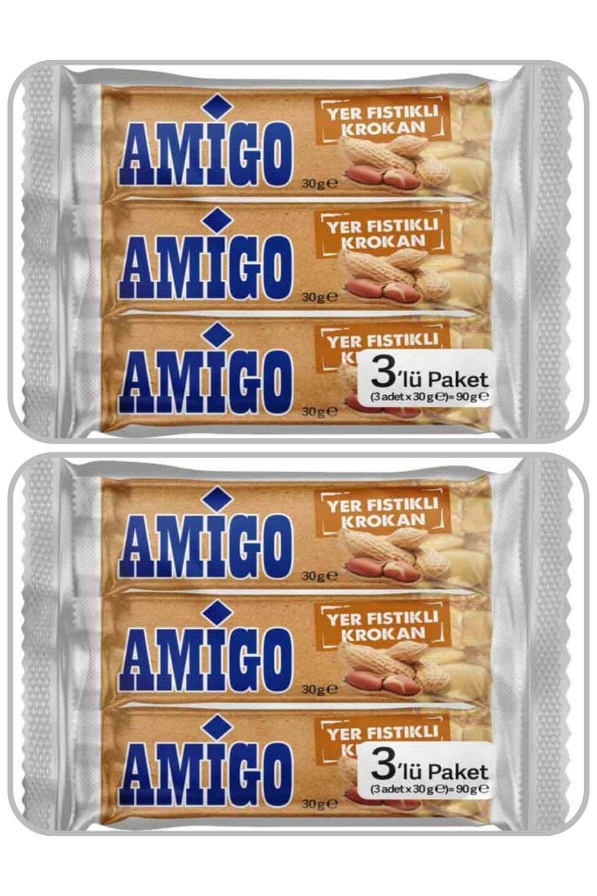 Amigo 6 ADET 30 GR YER FISTIKLI KROKAN