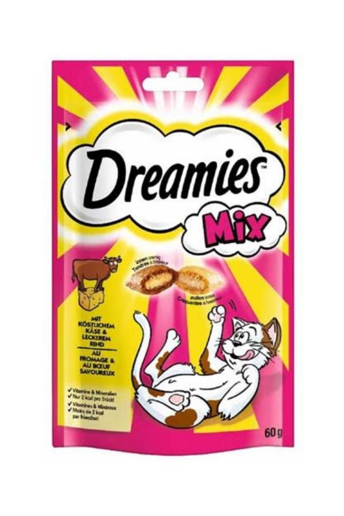 Dreamies Dreami̇es Mi̇x Peyni̇r Ve Siğir Etli̇ Kedi̇ Ödül Mamasi 60gr.