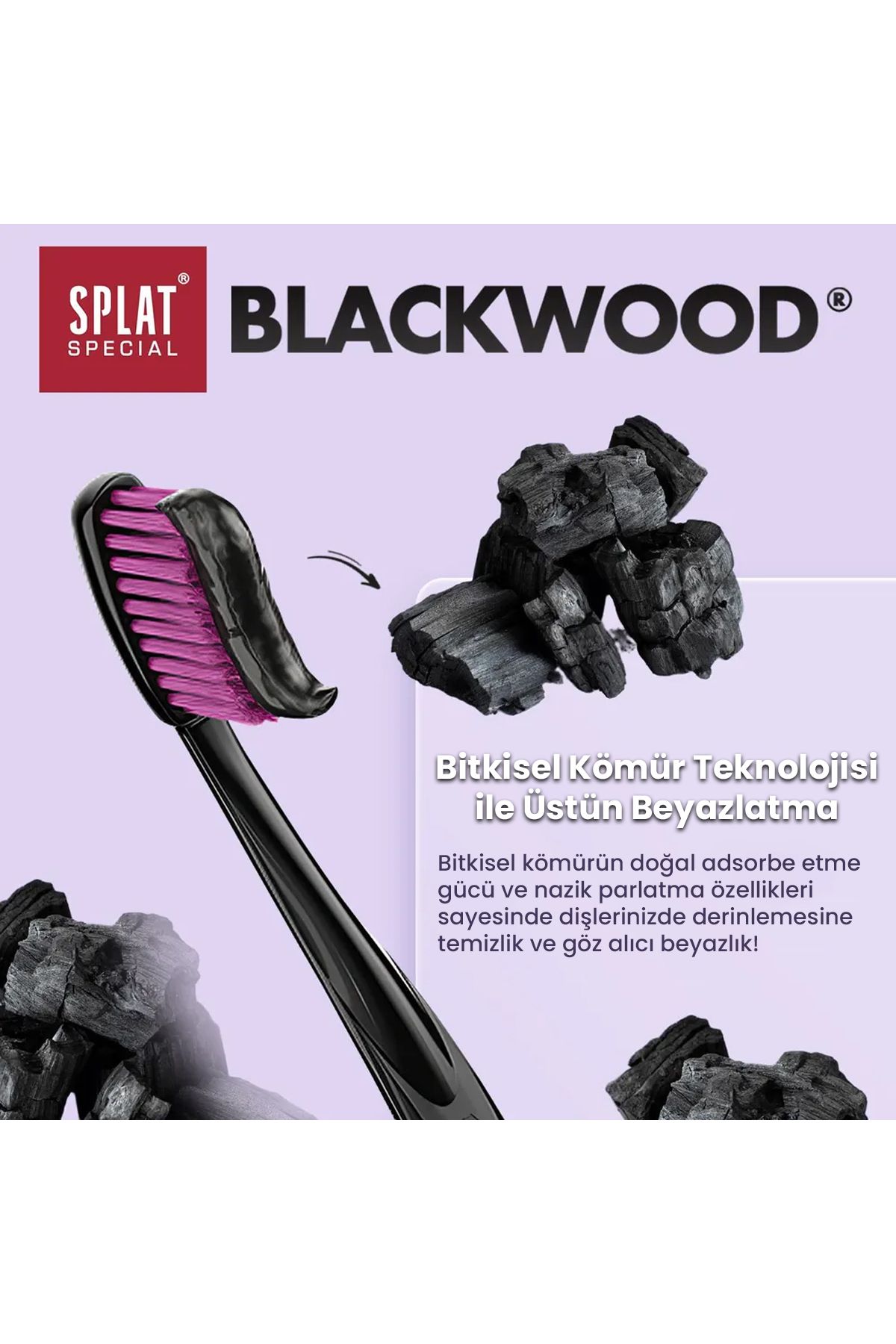 خمیر دندان سفید کننده مشکی Splat Blackwood 75 میلی لیتر