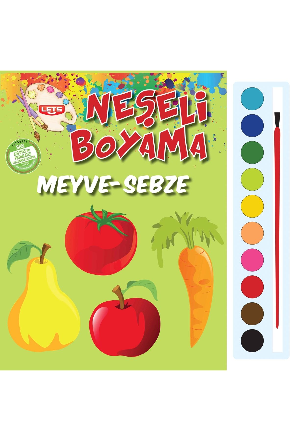 Parıltı Yayınları Neşeli Boyama - Meyve-Sebze