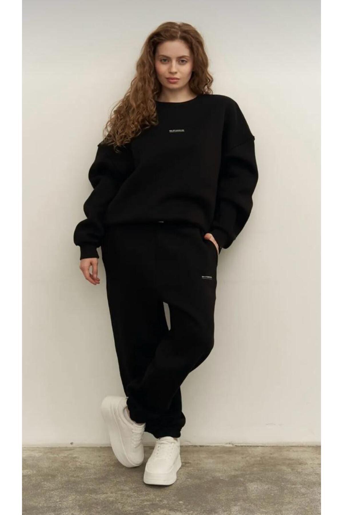 K&S Oversize Sıfır Yaka Eşofman Takımı