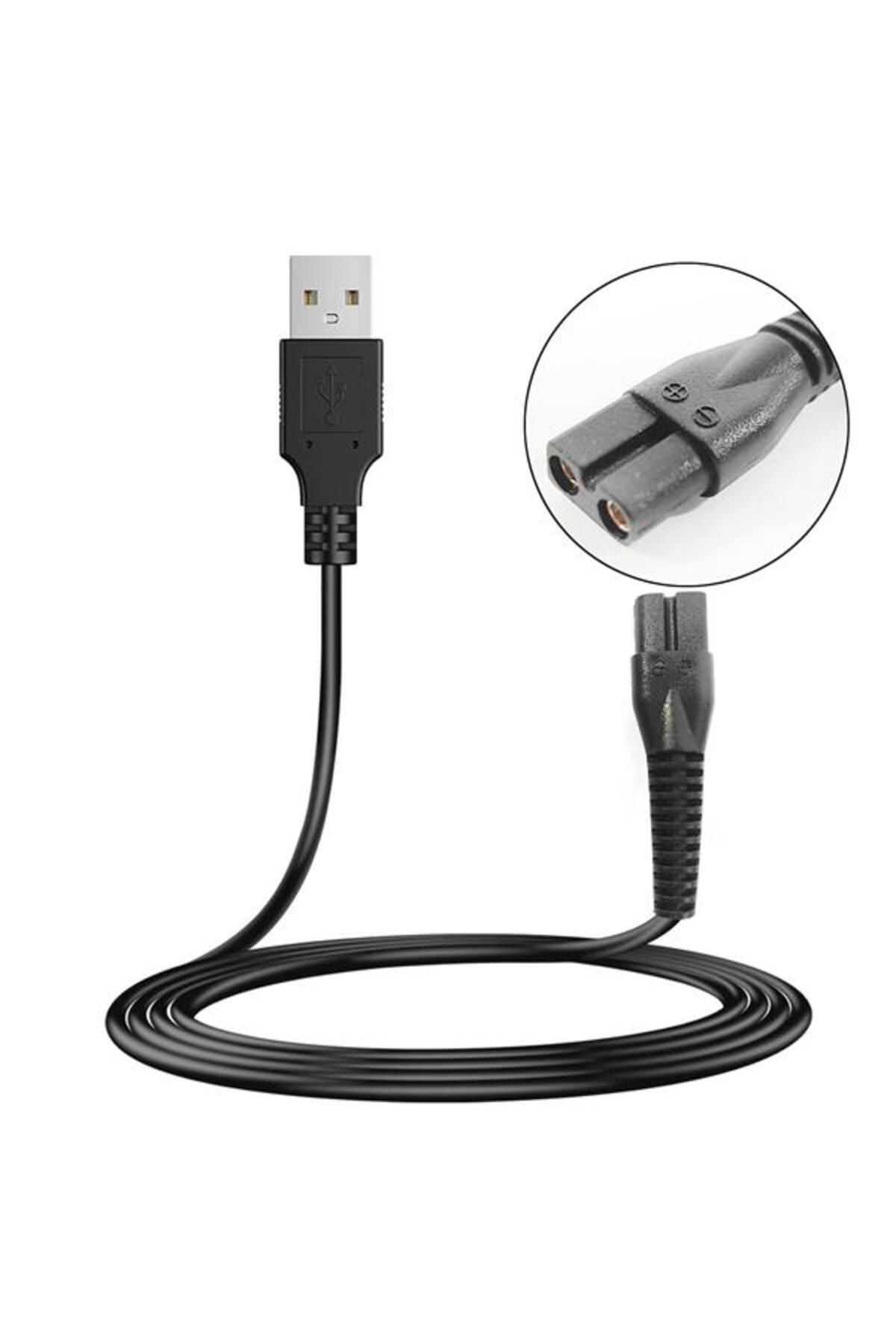 evimera G-53513 Güç Power Tıraş Kablosu Usb 1 Metre Siyah No 13