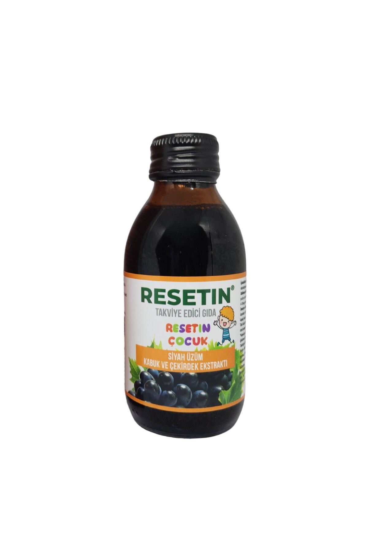 Resetin Çocuk 125 ml Siyah Üzüm Kabuk Ve Çekirdek Ekstraktı Takviye Edici Gıda