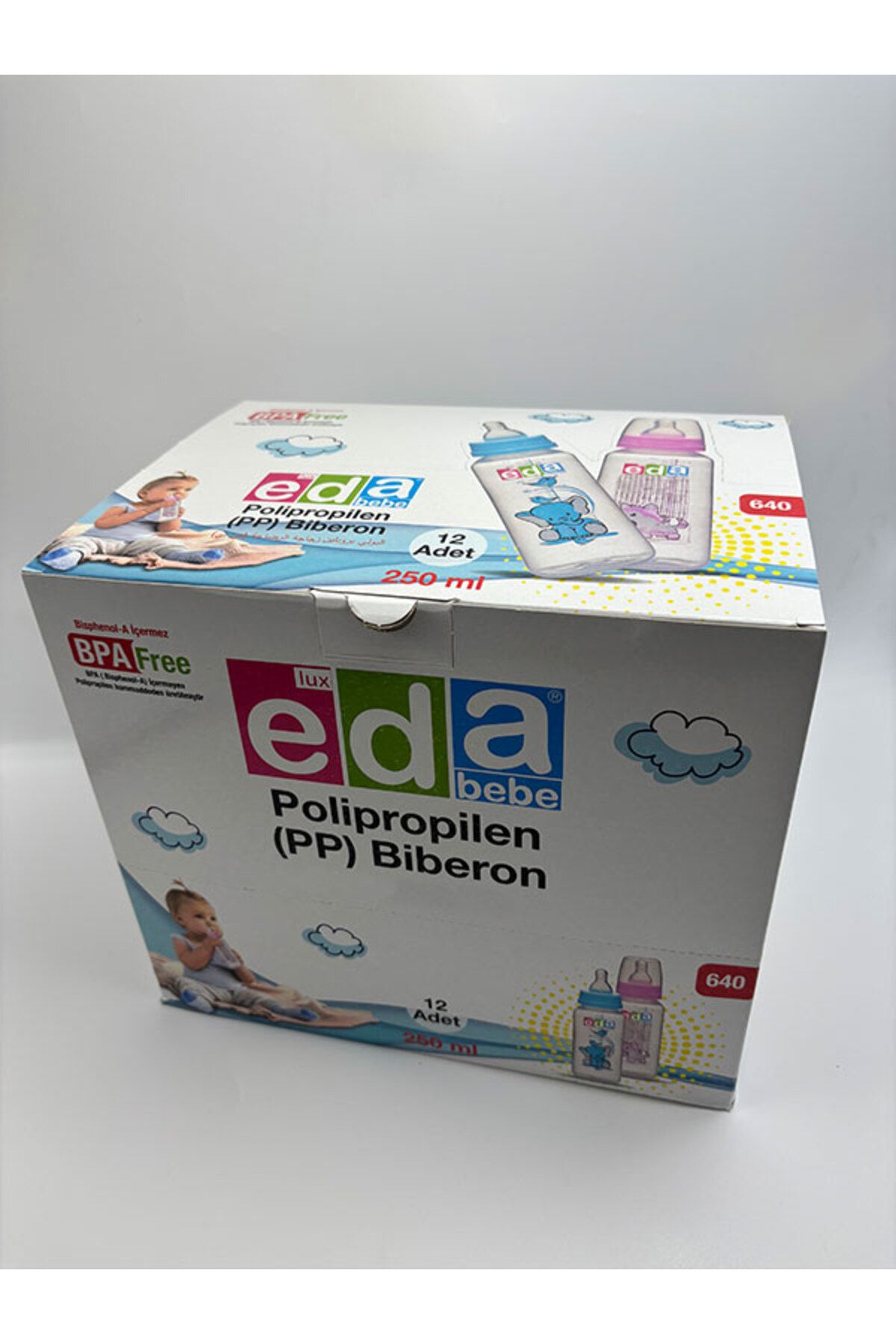 Eda Bebe Bebek Biberon 250ml 12 Adet (12'li set)