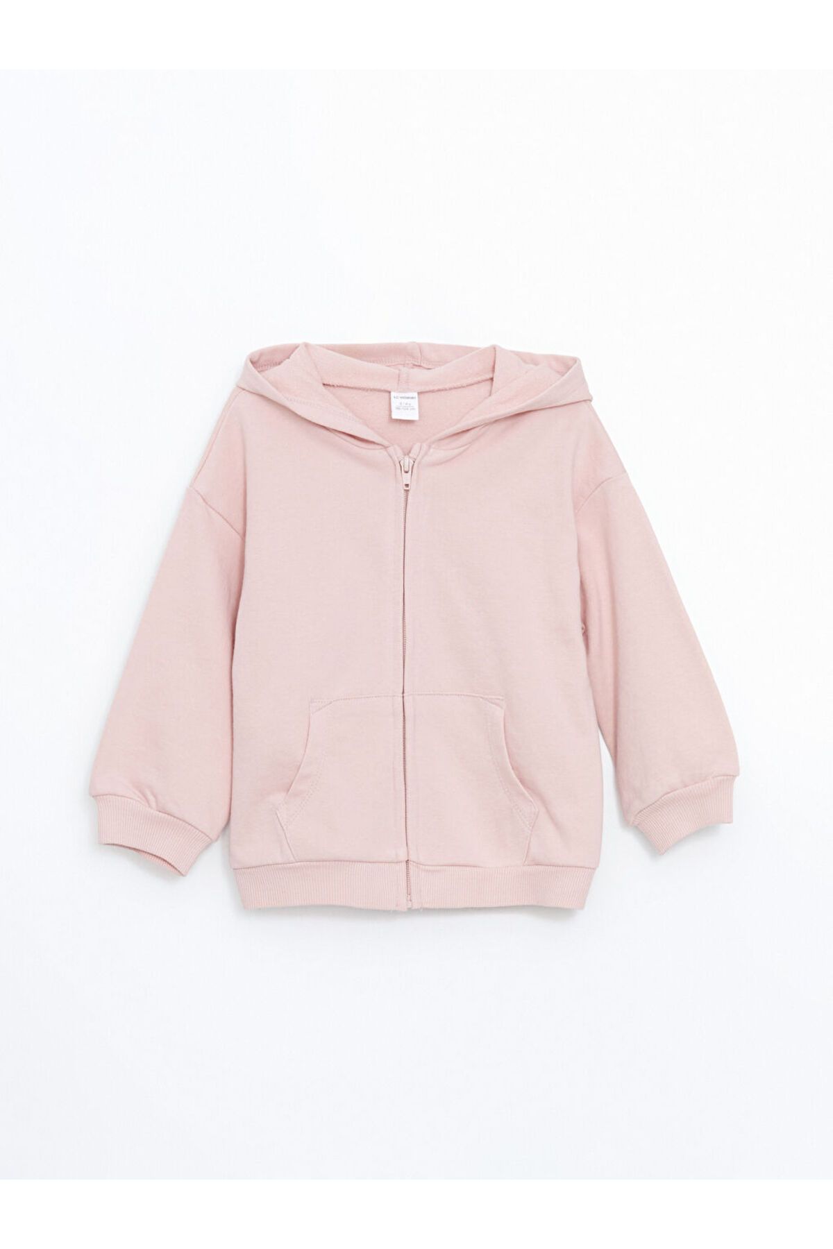 LC Waikiki Kapüşonlu Kız Bebek Fermuarlı Sweatshirt