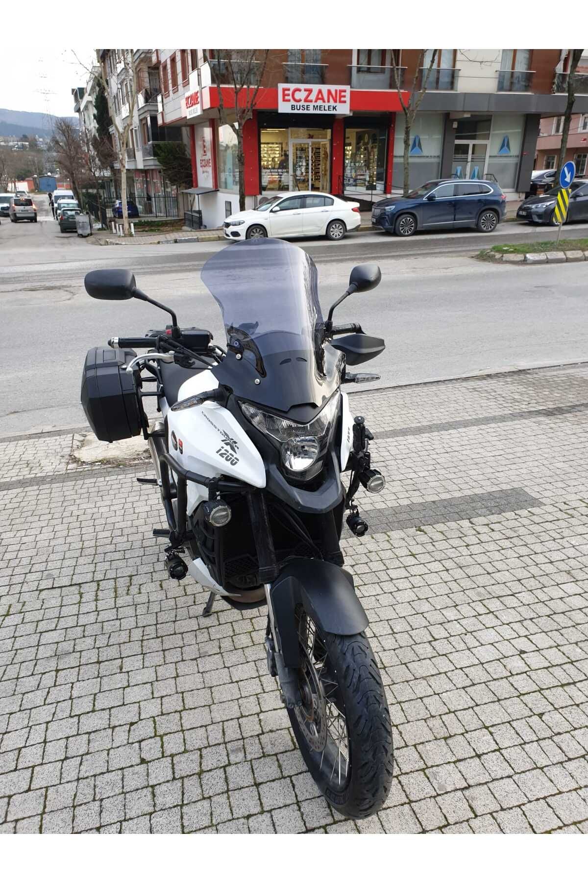 Honda VFR 1200 Siperlik Ön Cam 2012-2015 Model 50cm Füme Renkli 4mm