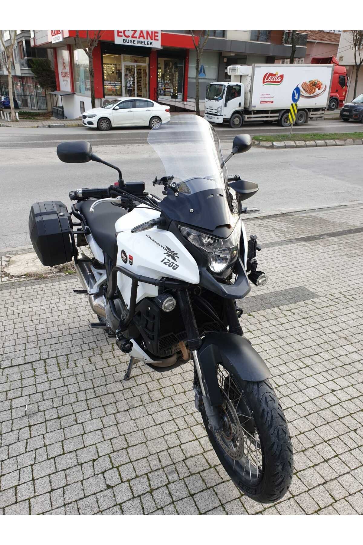 Honda VFR 1200 Siperlik Ön Cam 2012-2015 Model 50cm Şeffaf Renkli 4mm