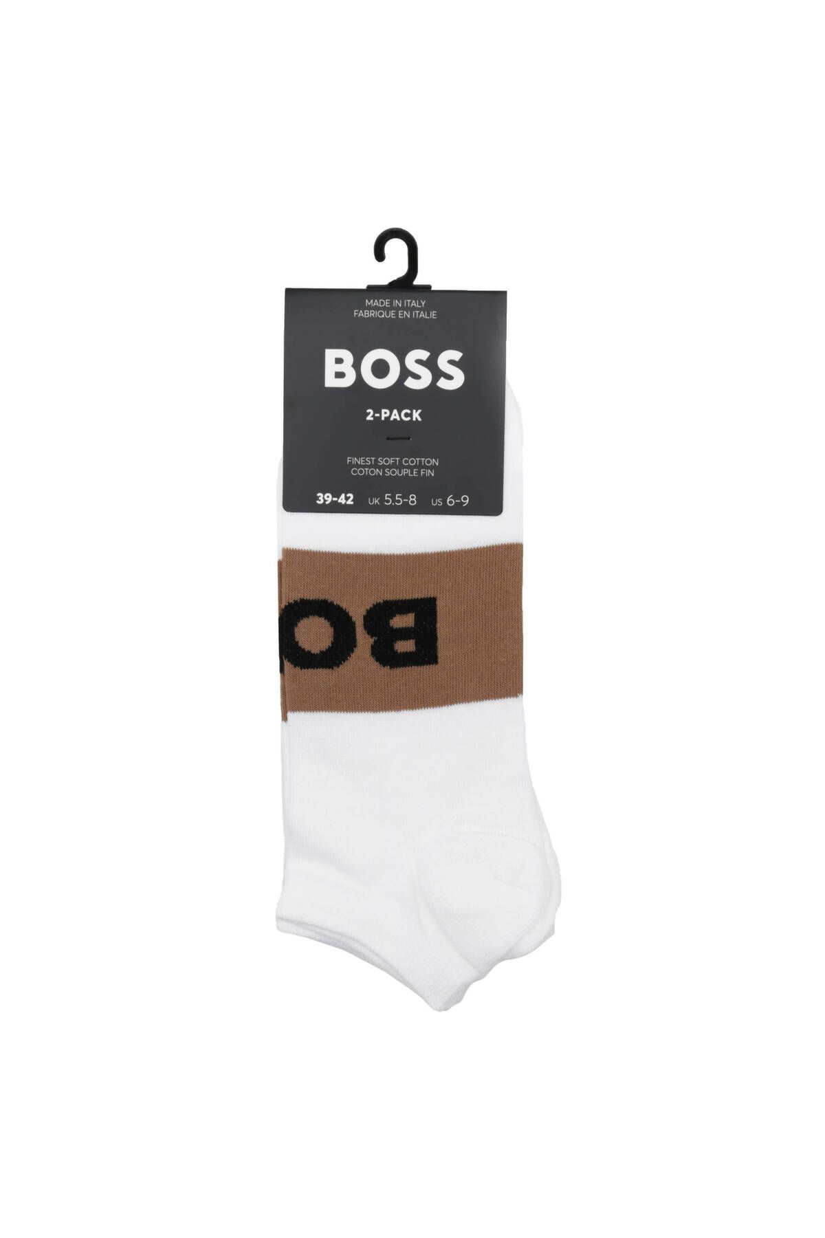 BOSS-Men's Comfortable Sole Boss Logo White1 Socks 50469720 -101 3