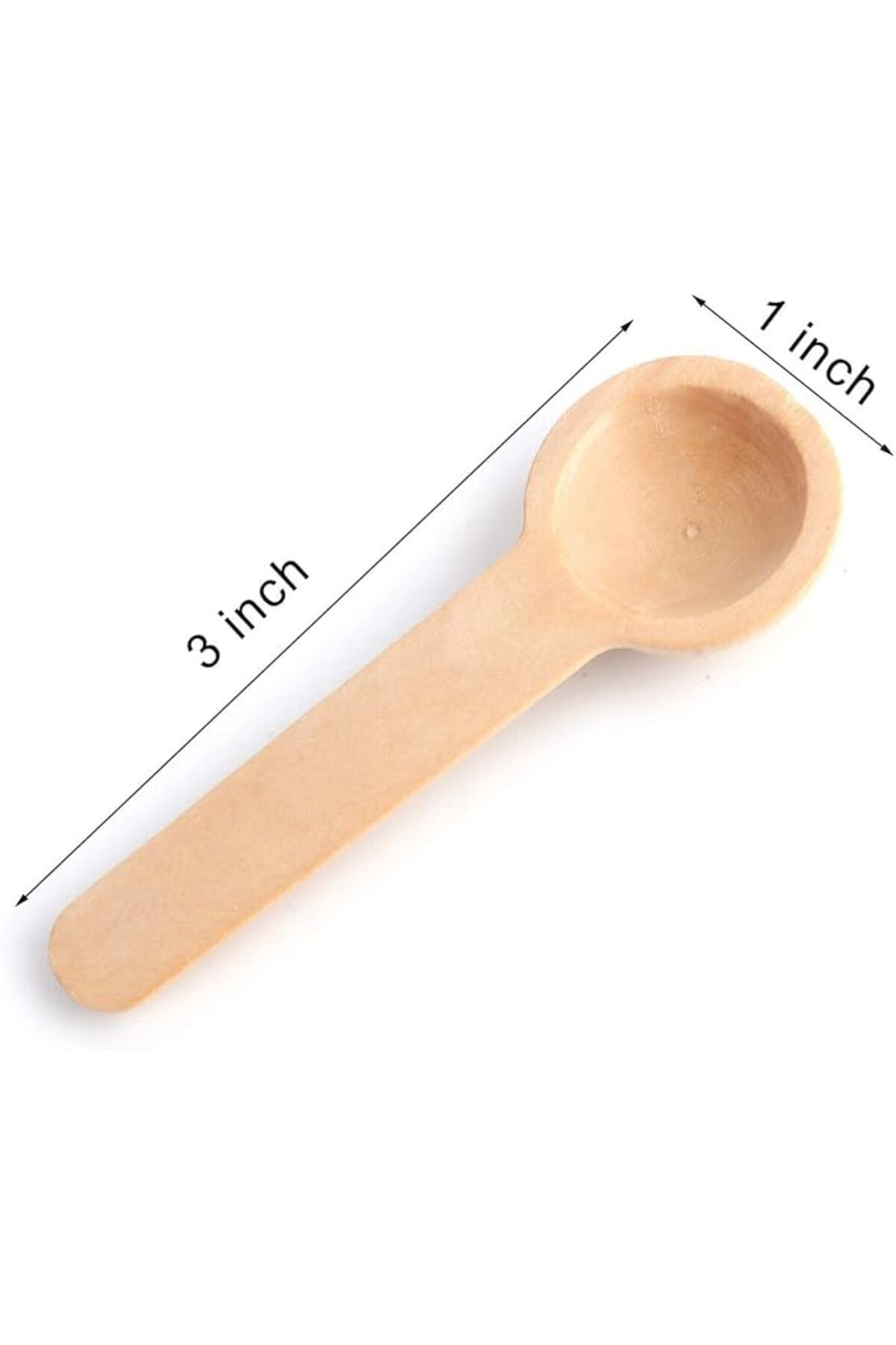 fulina-60 PCS Mini Wooden Spoons, Small Bath Salt Spoon, Baby Spoon for Spice Jars Seasoning Honey Coffee 2