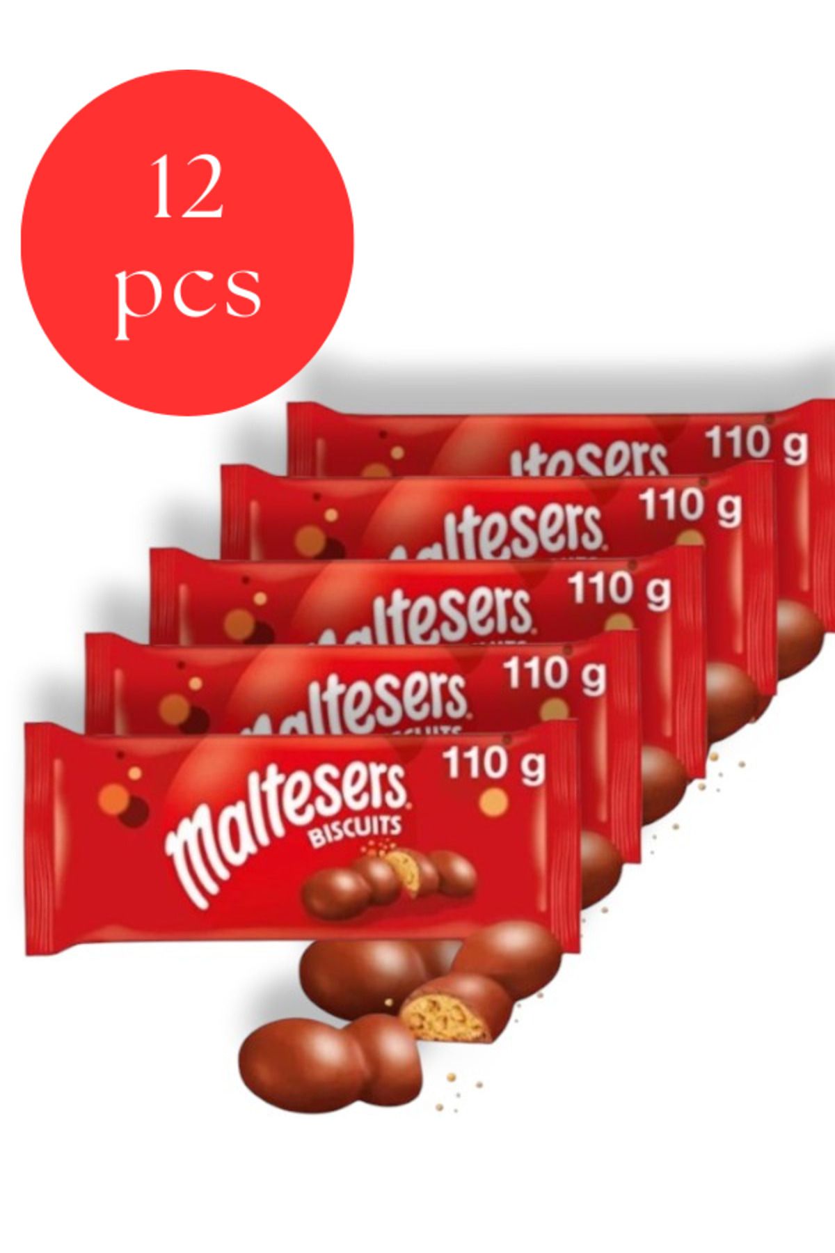 Maltesers Sütlü Çikolatalı Bisküvi 110 Gr x 12 Adet