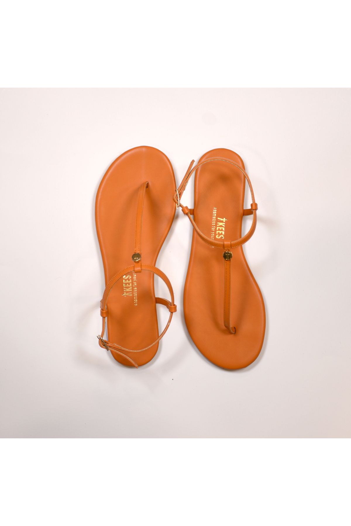 Tkees-Women's Orange Daily Sandals 5