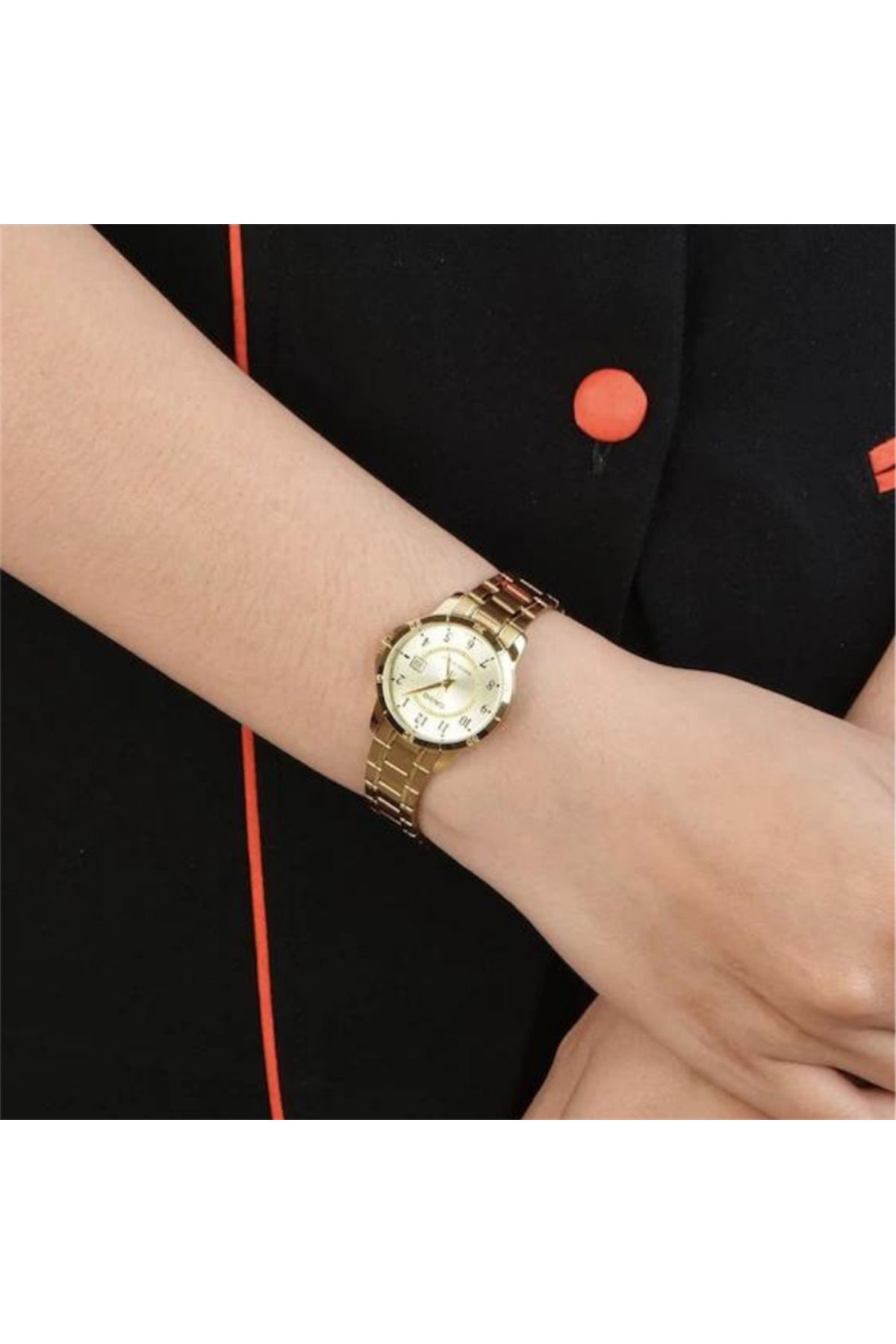 Casio-ساعة يد قياسية Ltp-v004g-9budf 2