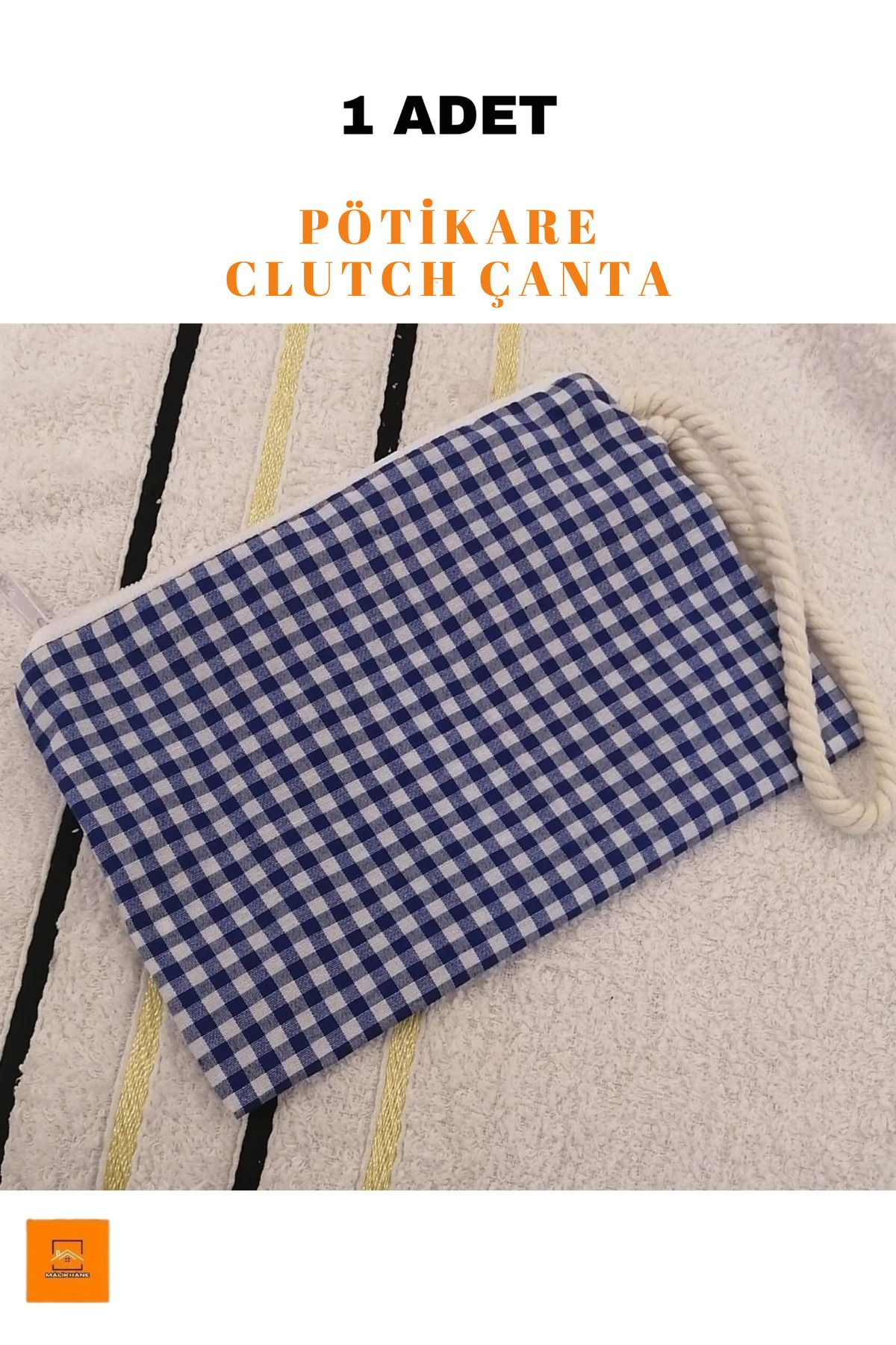 ALERSS Clutch Çanta - Makyaj Portföy Çantası - Cüzdan - Kalemlik - Pötikare Çanta