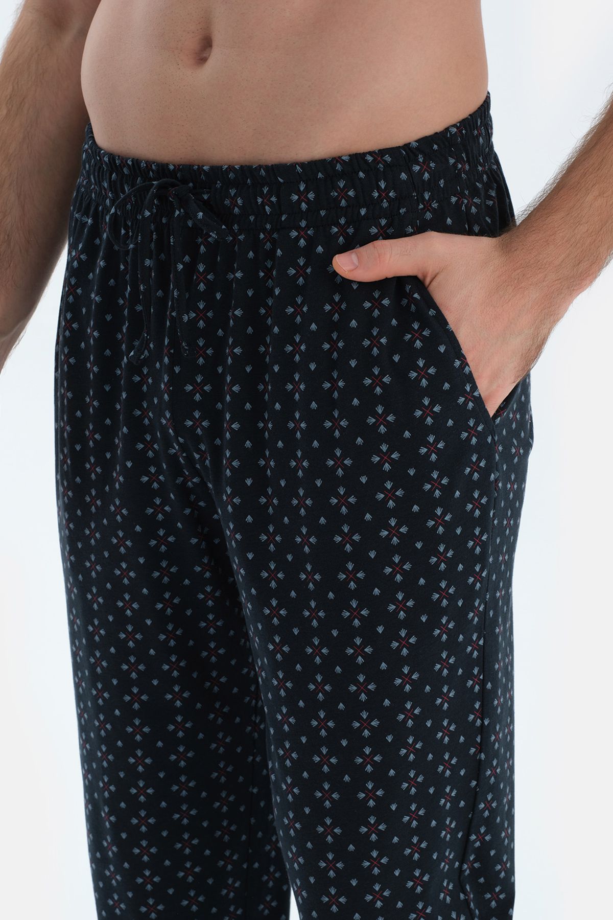 ست پیژامه مردانه ECRU موبایل مفصل آستین کوتاه T SHIRT MAGROPRIN PANTS Dagi