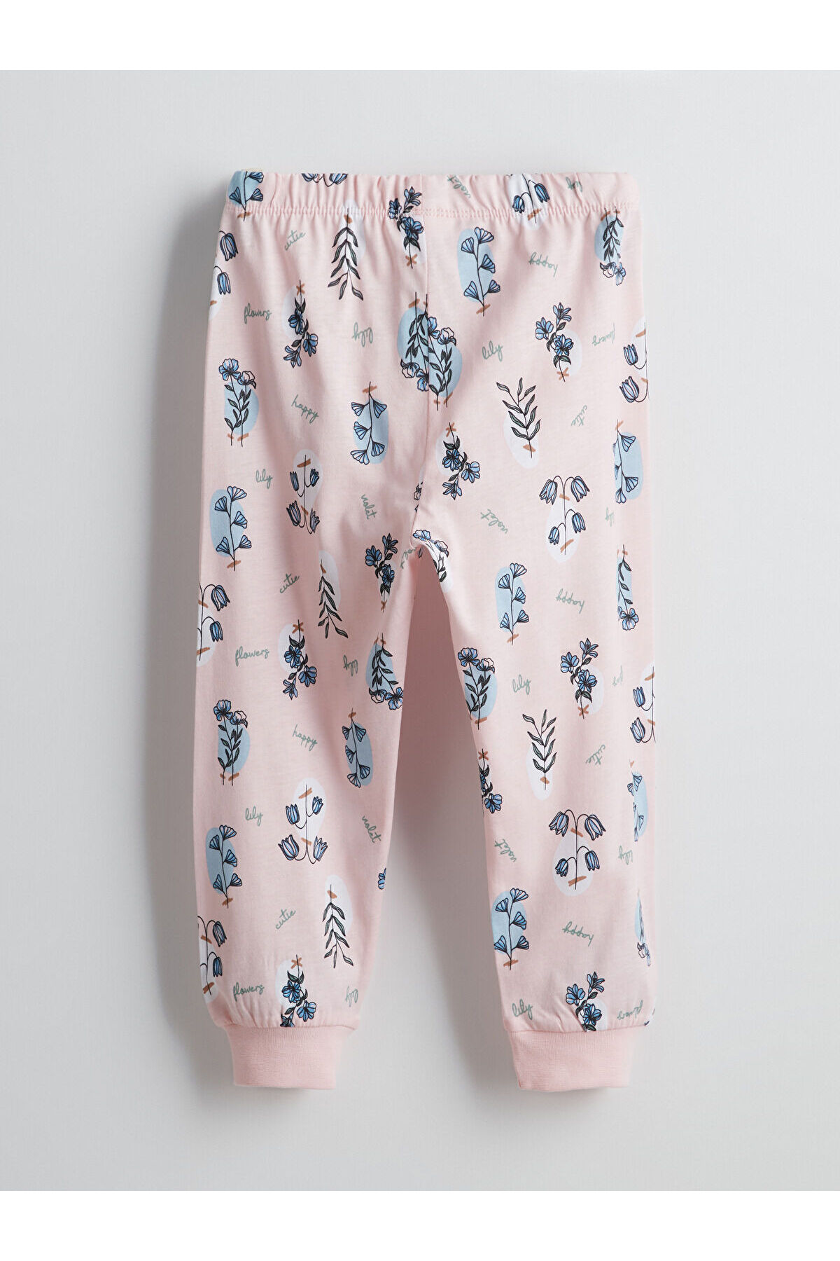 LC Waikiki GiyÇık Store Pembe Bisiklet Yaka Çiçekli Kız Bebek Pijama Takımı fotoğrafı 5 (önizleme)