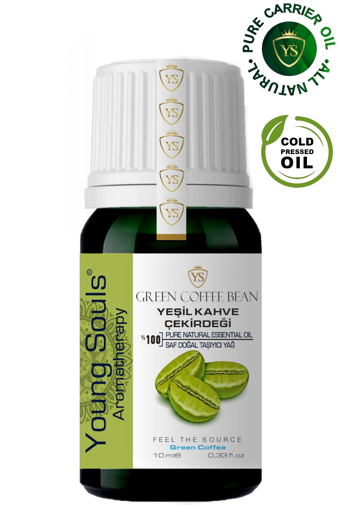Green Coffe Bean Carrier Oil ( Cold Pressed ) Yeşil Kahve Çekirdeği Taşıyıcı Yağ Soğuk Sıkım 10 ml — TYCcaeddce1082f629830a9c — تصویر 7 از 8