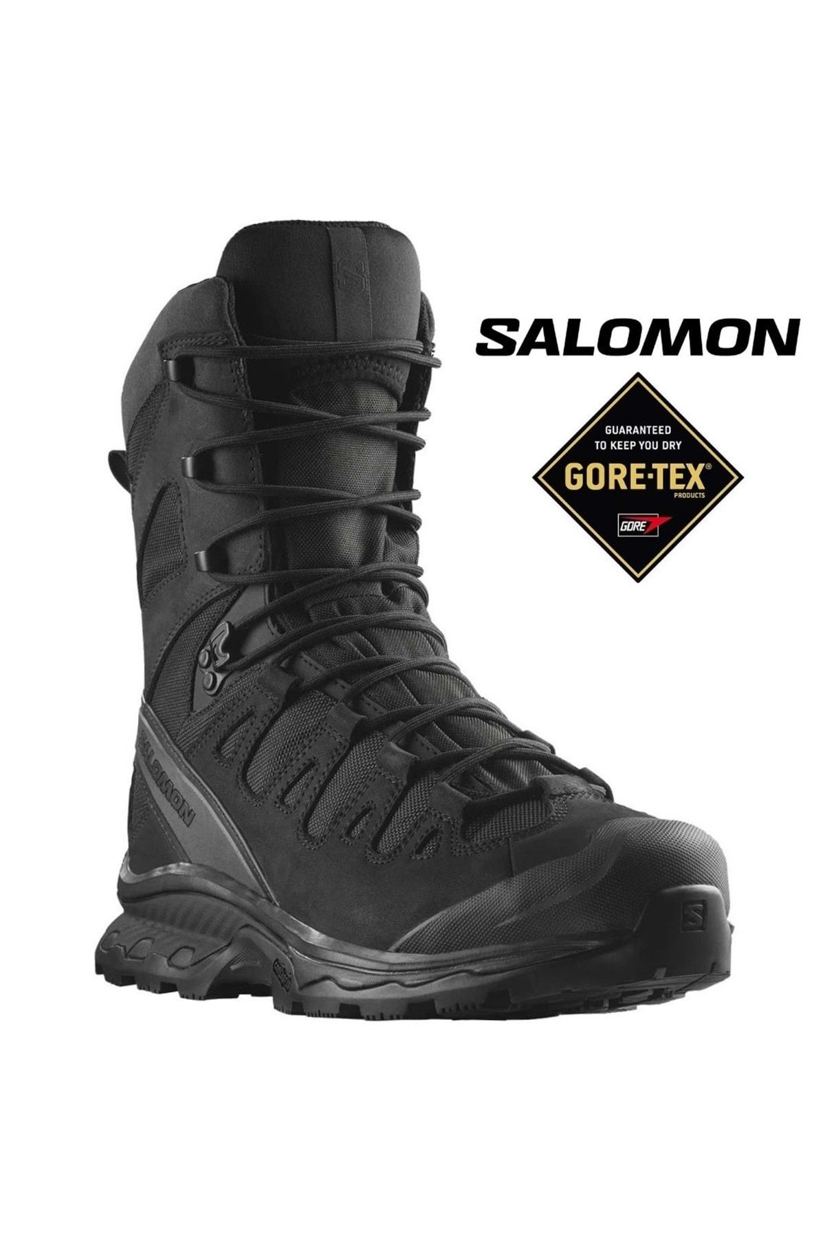 Salomon Lowa Gore-tex® Su Geçirmez Tactical Bot Özel Kuvvetler Askeri Botu Erkek Bot Siyah