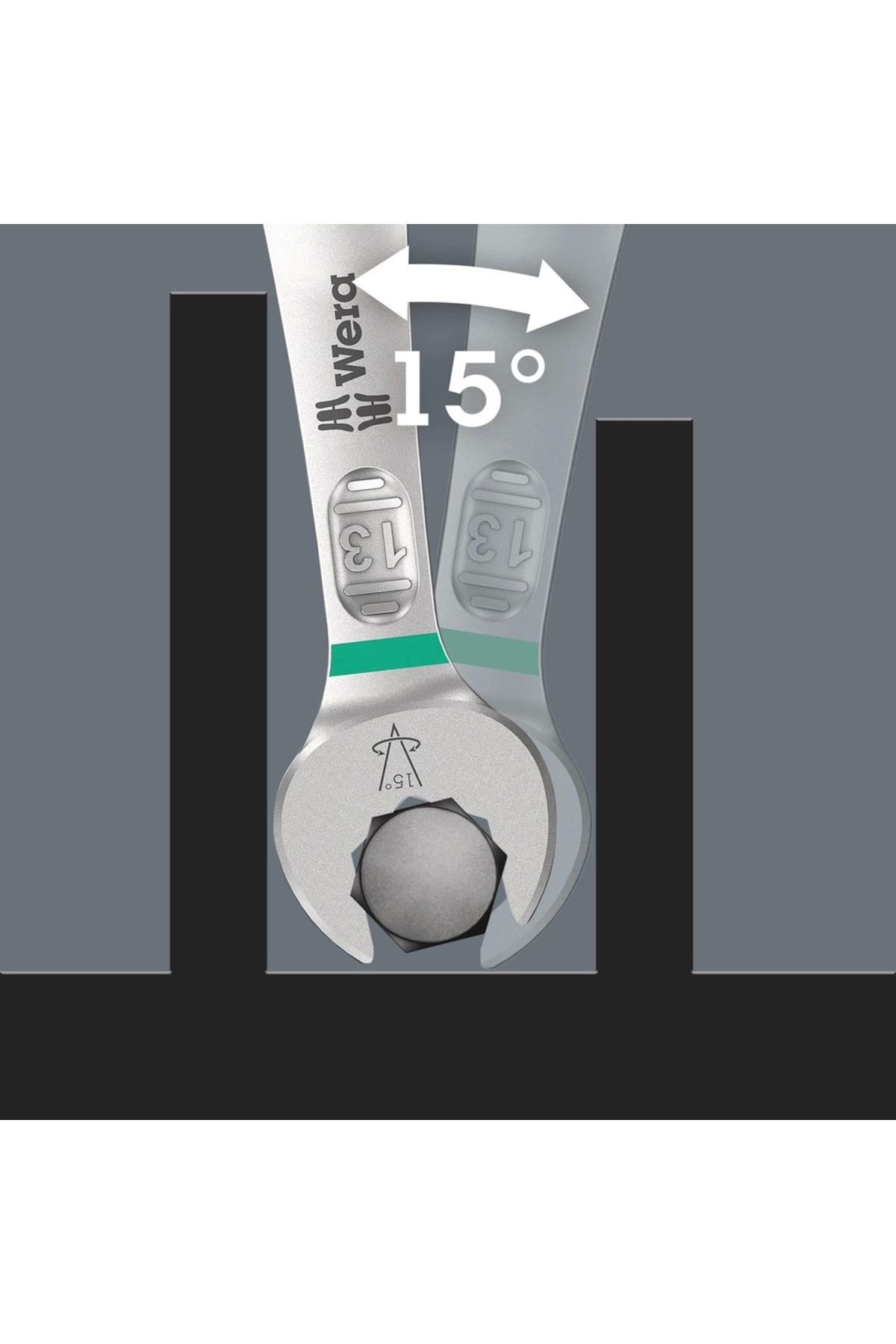 wera-6005 Joker 4 Set 1 Pair Open Mouth Key Set 5
