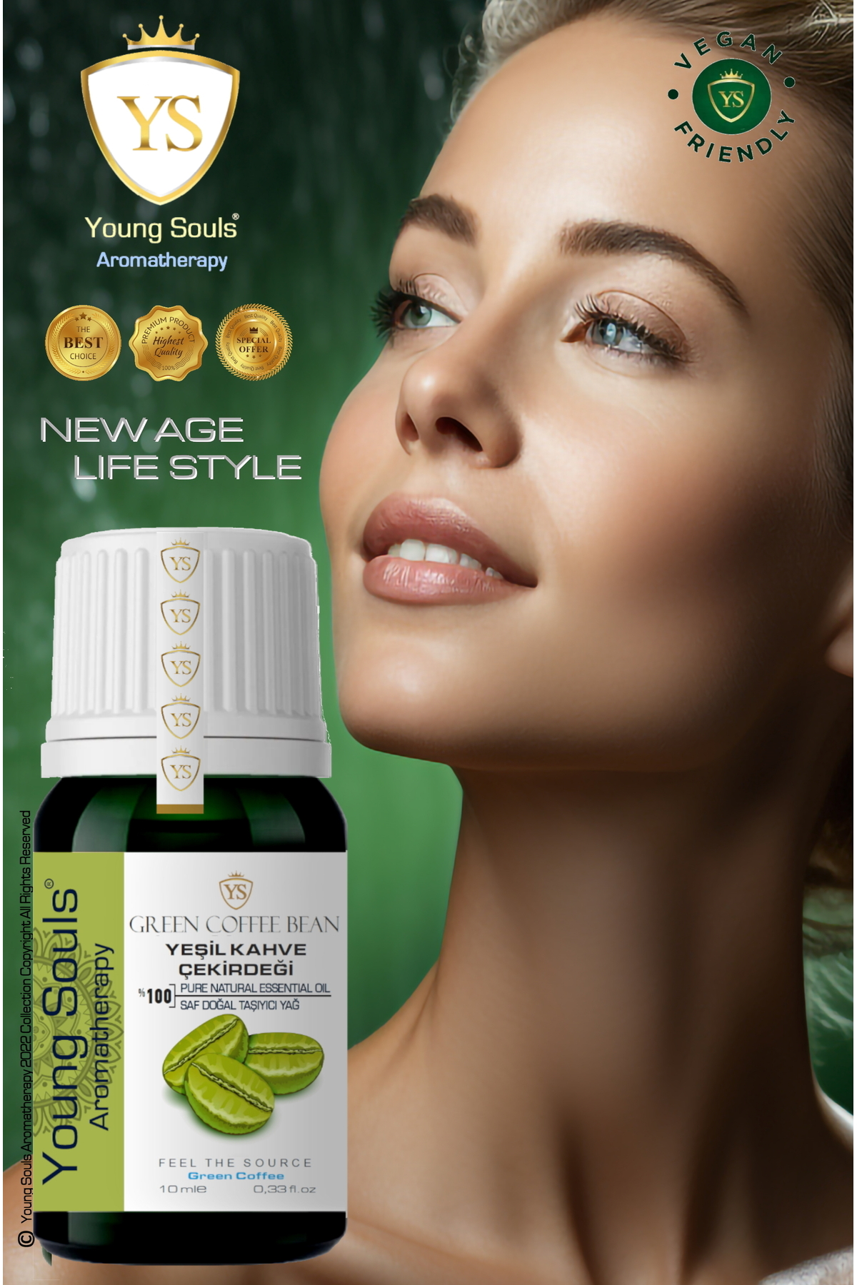 Green Coffe Bean Carrier Oil ( Cold Pressed ) Yeşil Kahve Çekirdeği Taşıyıcı Yağ Soğuk Sıkım 10 ml — TYCcaeddce1082f629830a9c — تصویر 4 از 8