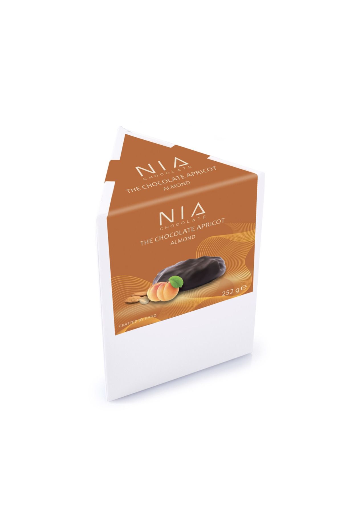 NIA Chocolate Çikolatalı Kaplı, Bademli, Gün Kurusu Kayısı - 252 G Prizma Kutu