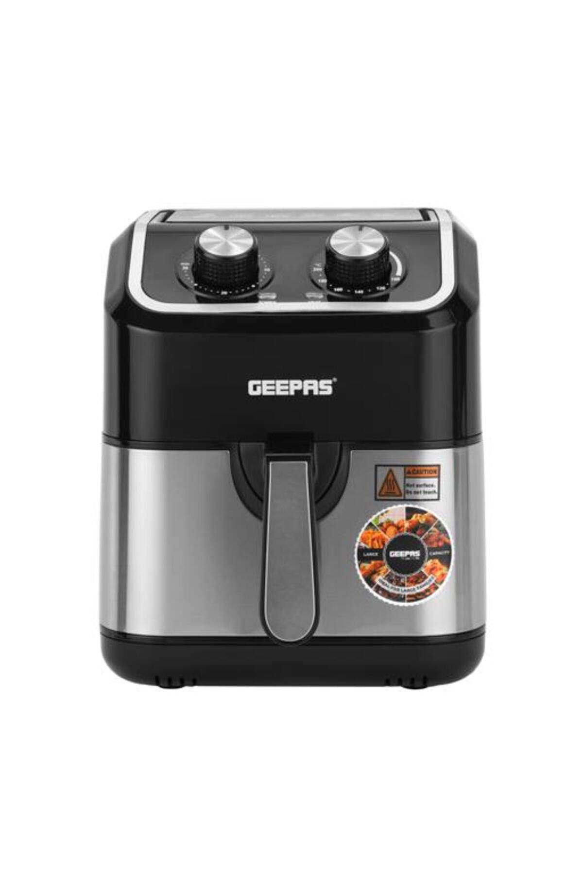 Geepas-Air Fryer- 1600W, 5 L Capacity with a Rack| Equipped with VORTX Air Frying Technology 8