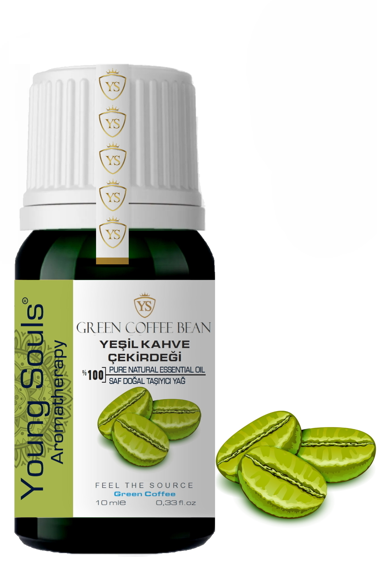 Green Coffe Bean Carrier Oil ( Cold Pressed ) Yeşil Kahve Çekirdeği Taşıyıcı Yağ Soğuk Sıkım 10 ml — TYCcaeddce1082f629830a9c — تصویر 8 از 8