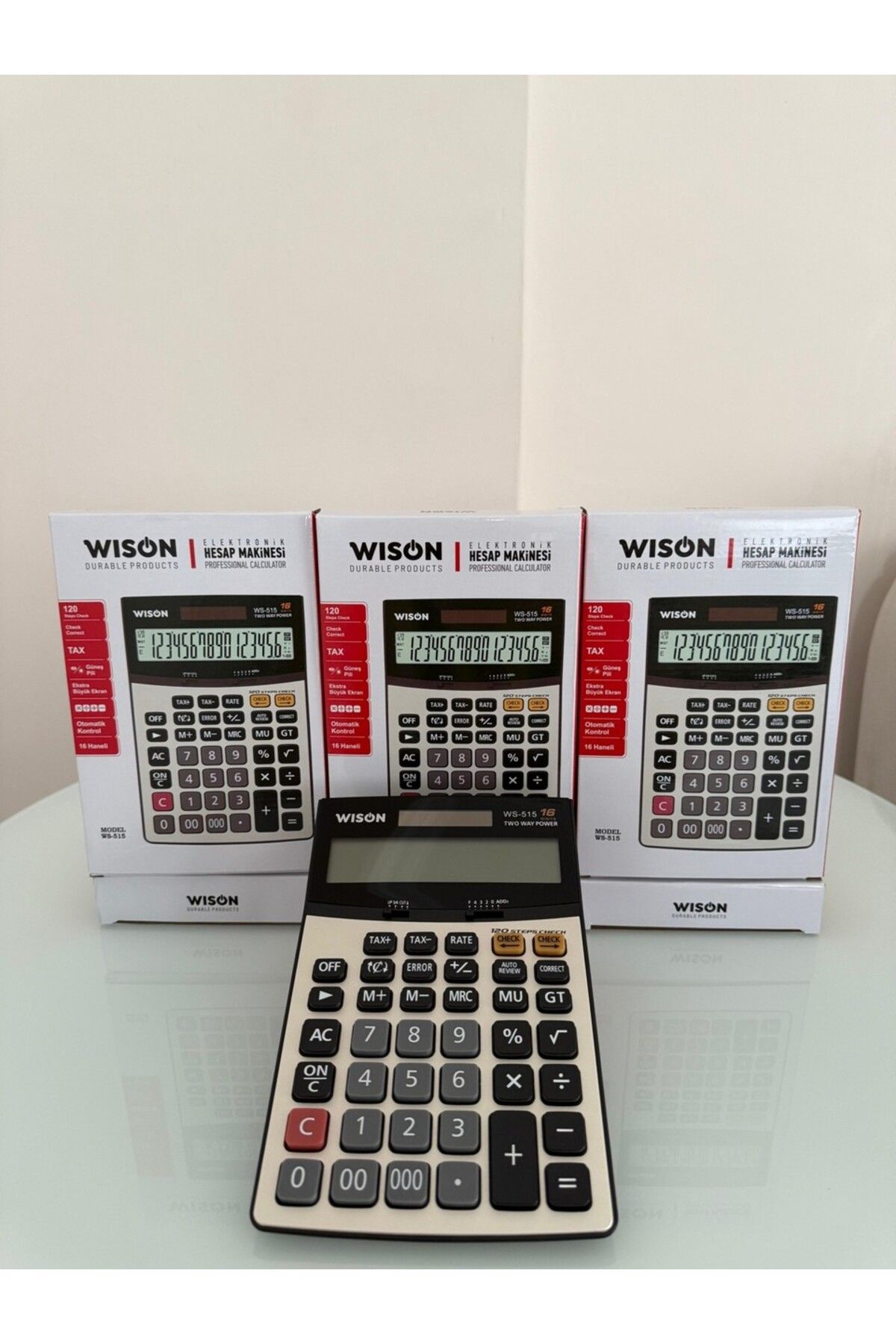 Wıson Wison Elektroni̇k Hesap Maki̇nesi̇ 16 Haneli̇ Güneş Pi̇lli̇