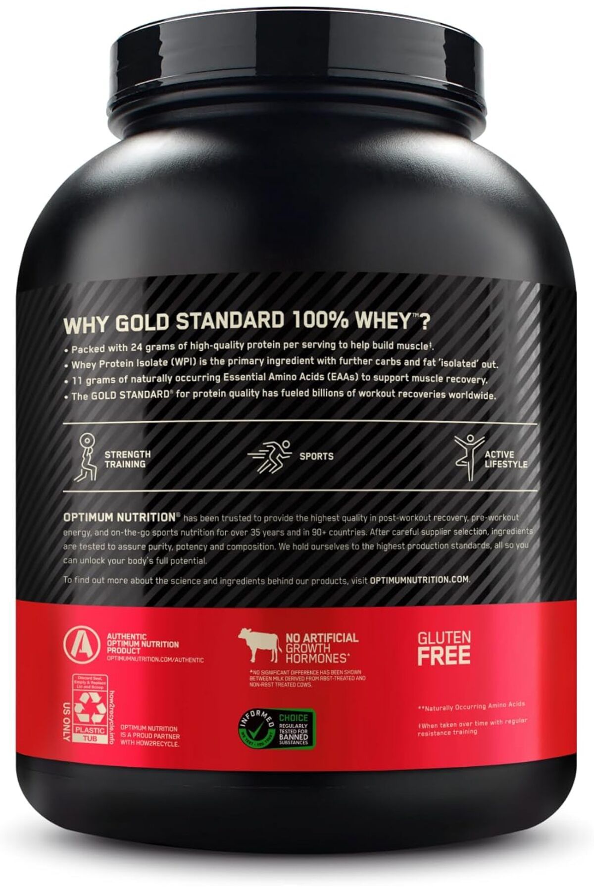 Optimum Nutrition-Gold Standard 100% Whey Protein, Chocolate Mint, 5 LB 5