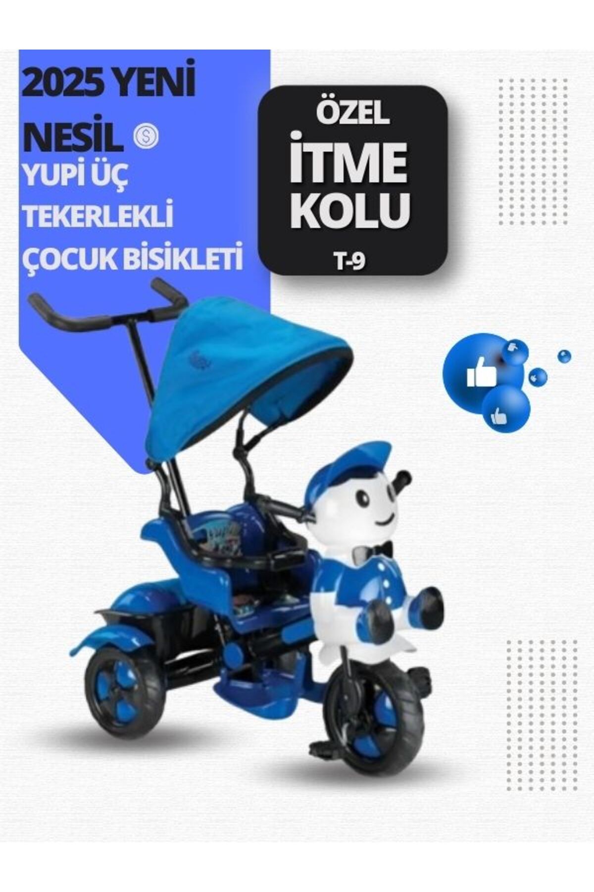 moda bebekler 2025 Yupi 3 Tekerlekli Bisiklet T-94