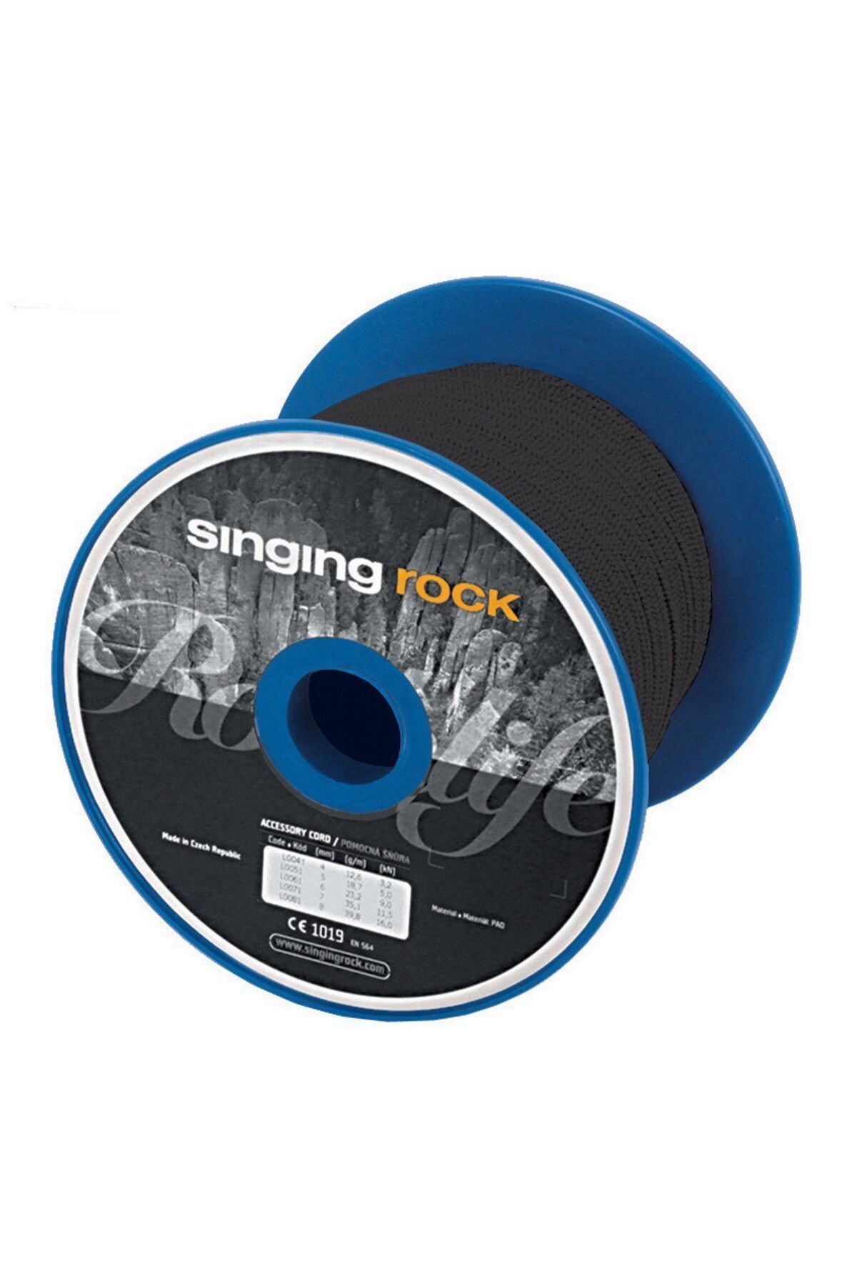 Singing Rock Accessory Cord 6 mm, 100m. Black Yardımcı İp